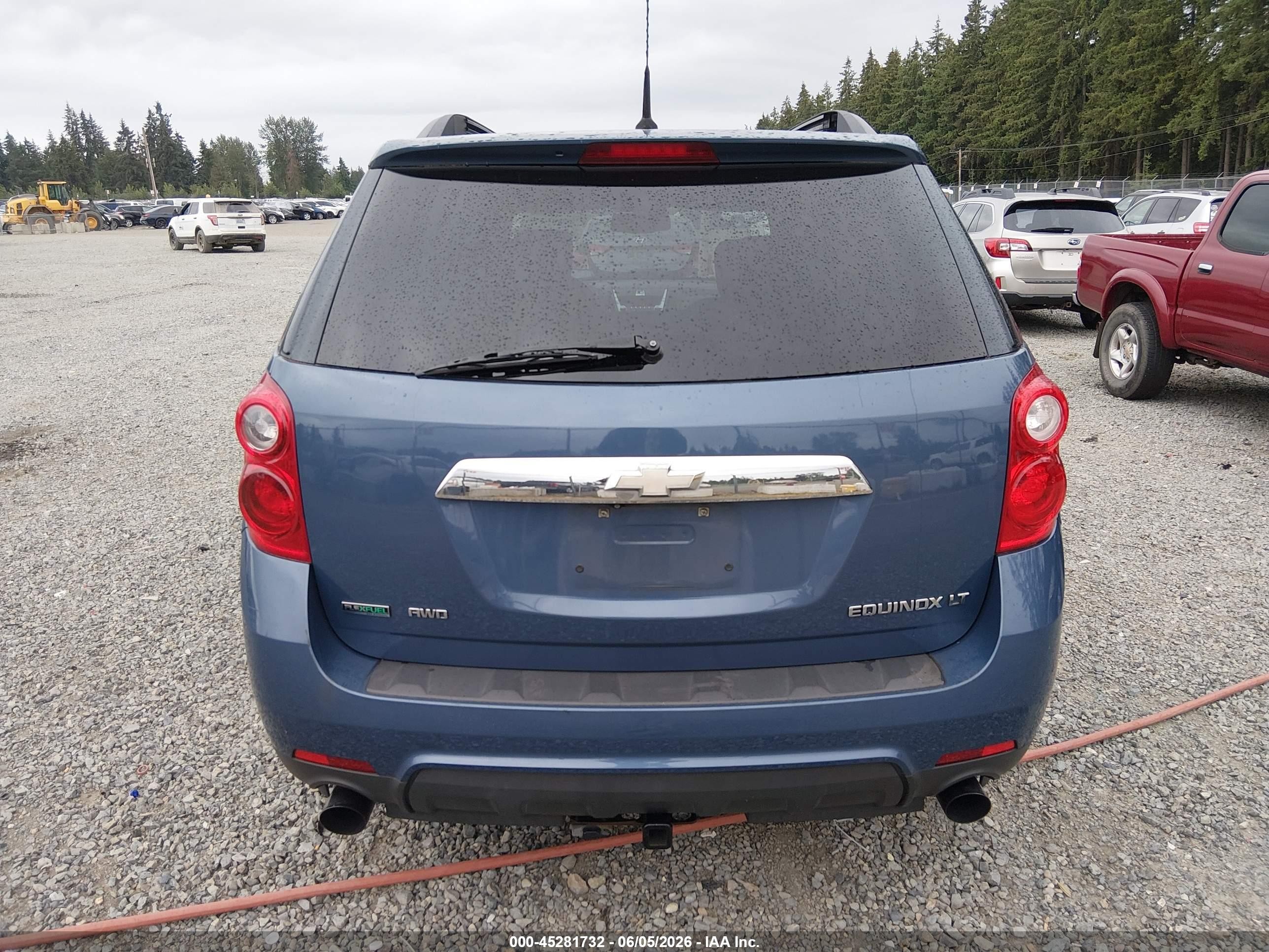 2011 Chevrolet Equinox 2lt Blue vin: 2CNFLNE57B6407466