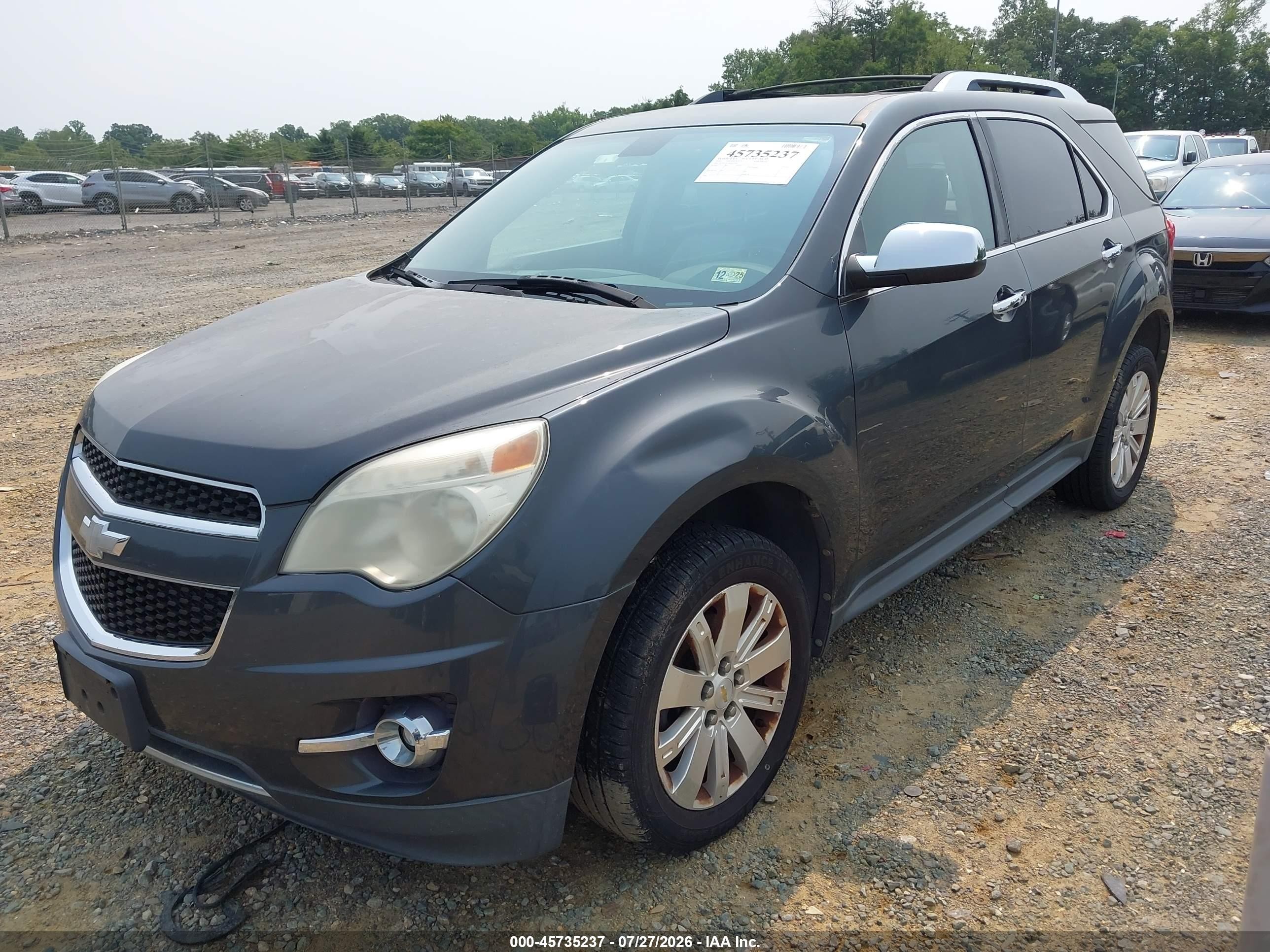 2011 Chevrolet Equinox Lt W/2lt Gray vin: 2CNFLNE5XB6239581