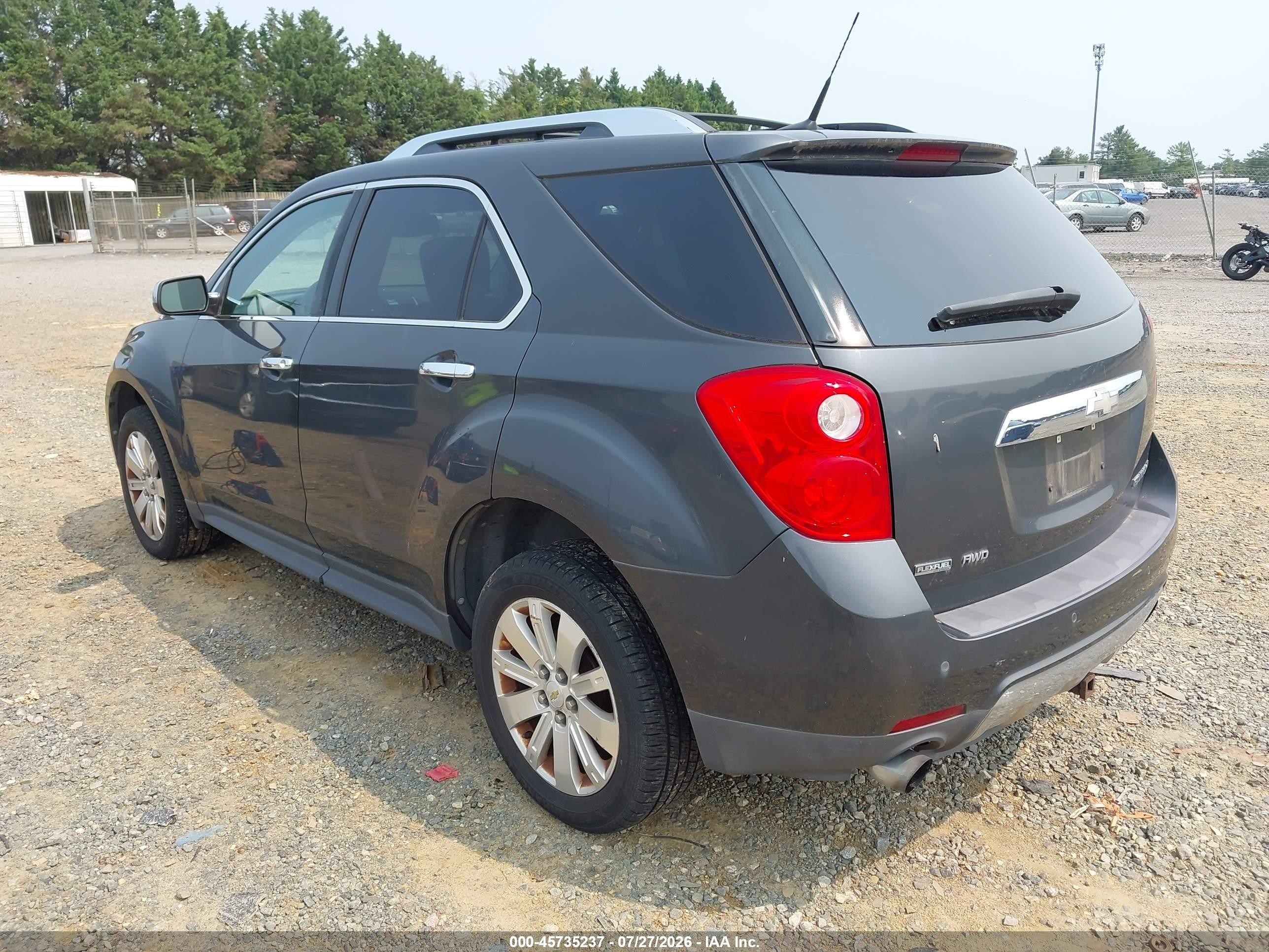 2011 Chevrolet Equinox Lt W/2lt Gray vin: 2CNFLNE5XB6239581