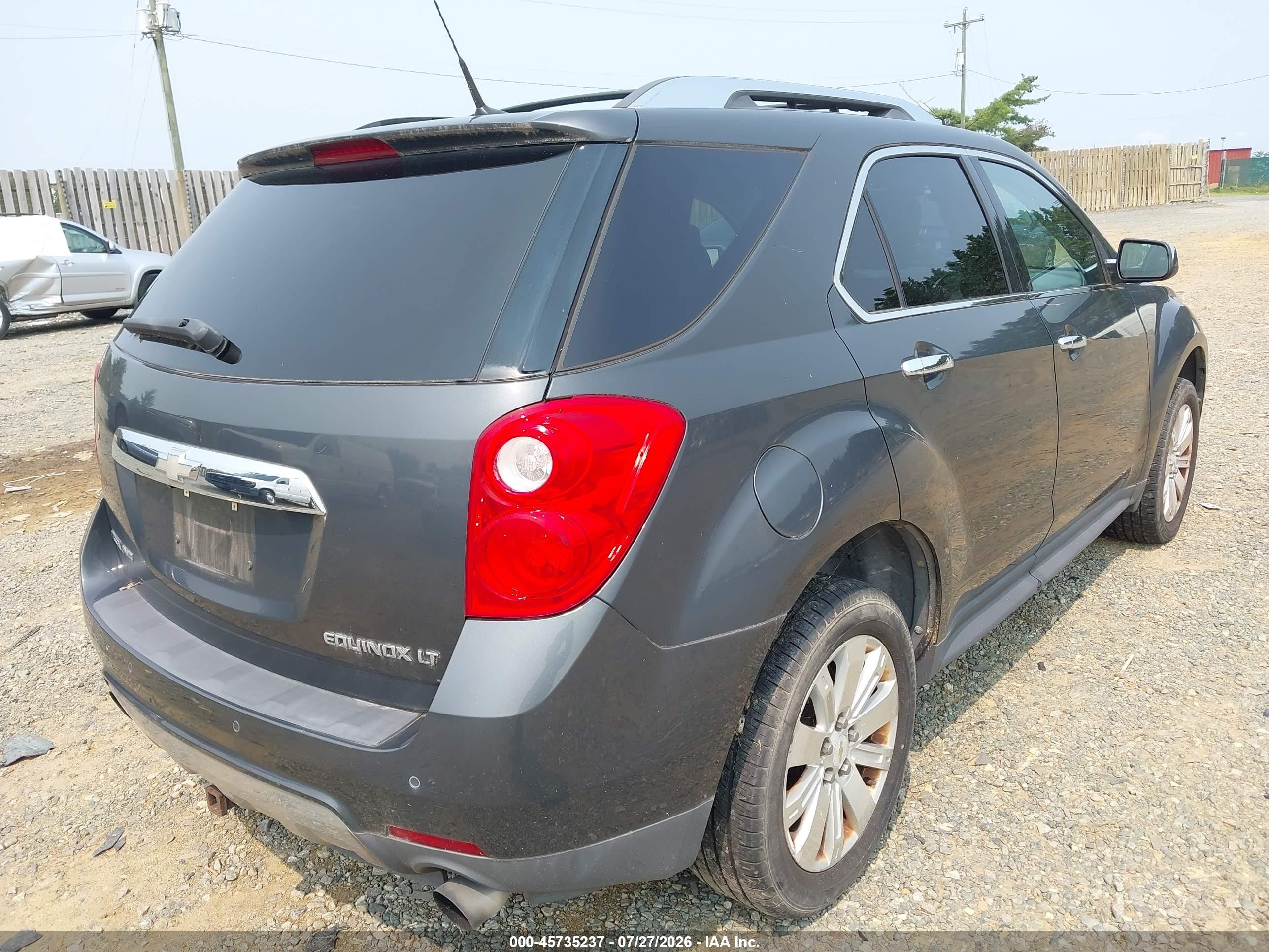 2011 Chevrolet Equinox Lt W/2lt Gray vin: 2CNFLNE5XB6239581
