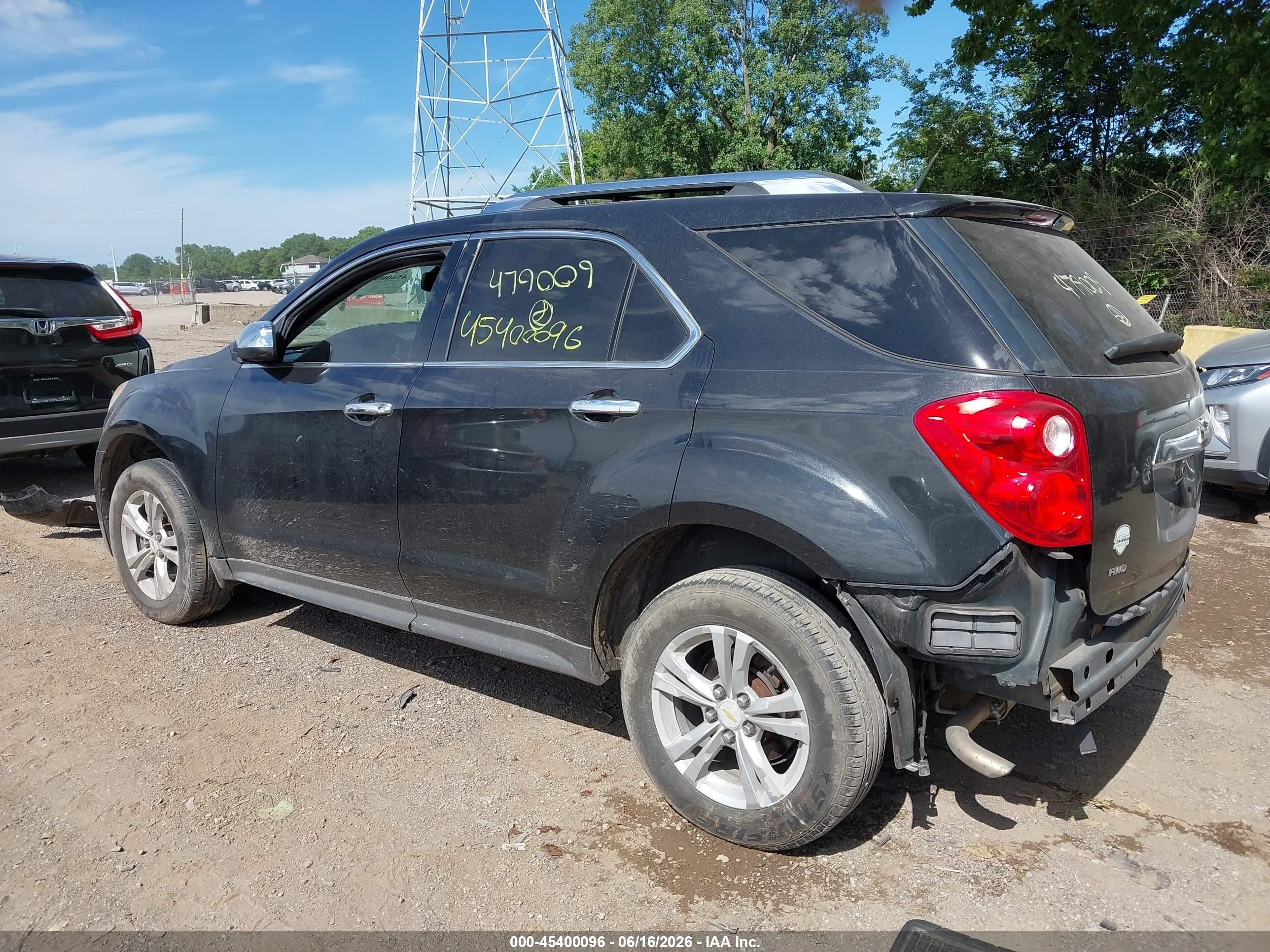 2011 Chevrolet Equinox Lt W/2lt Black vin: 2CNFLNEC0B6479009
