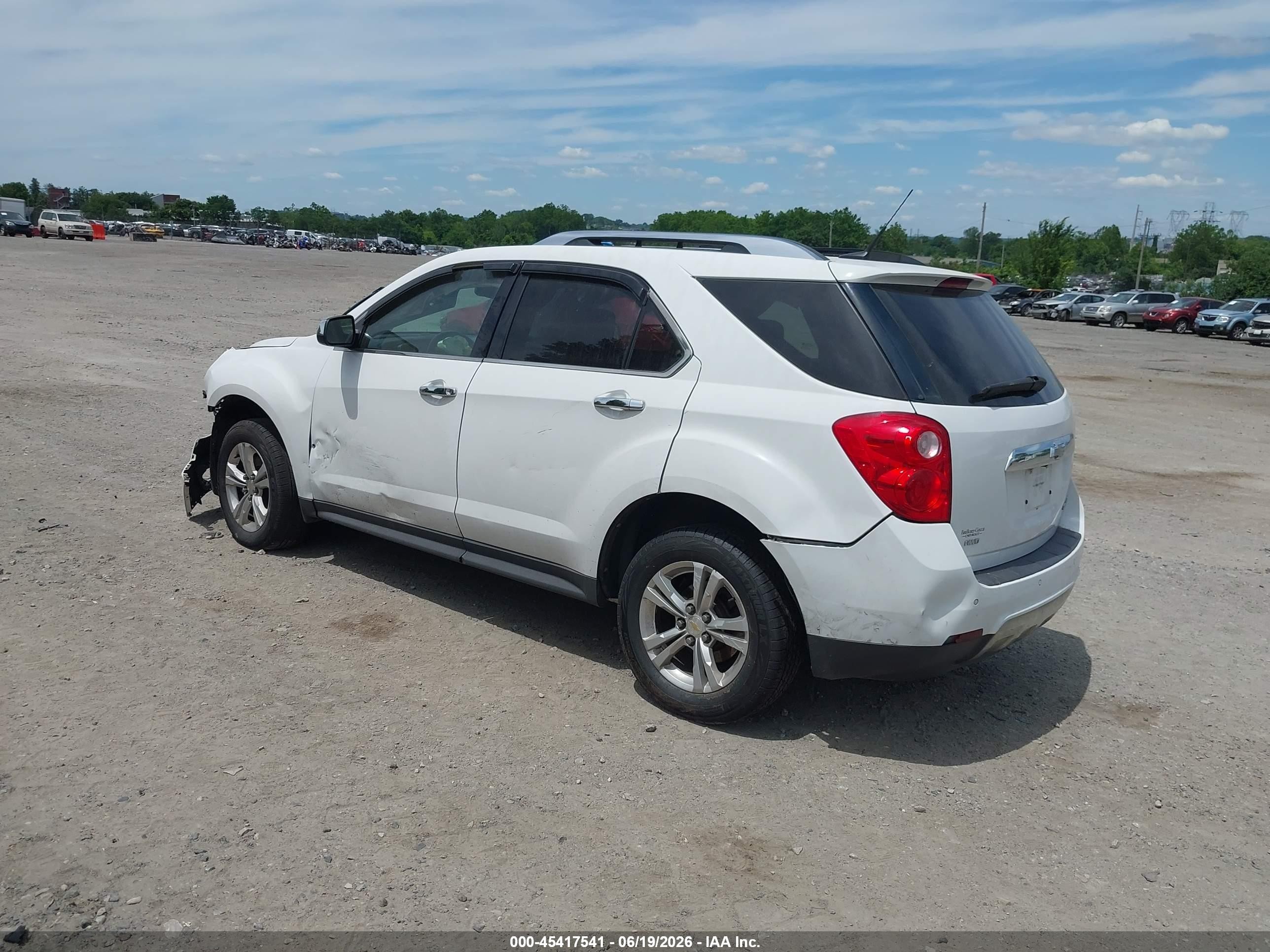 2011 Chevrolet Equinox Lt W/2lt White vin: 2CNFLNEC1B6386287