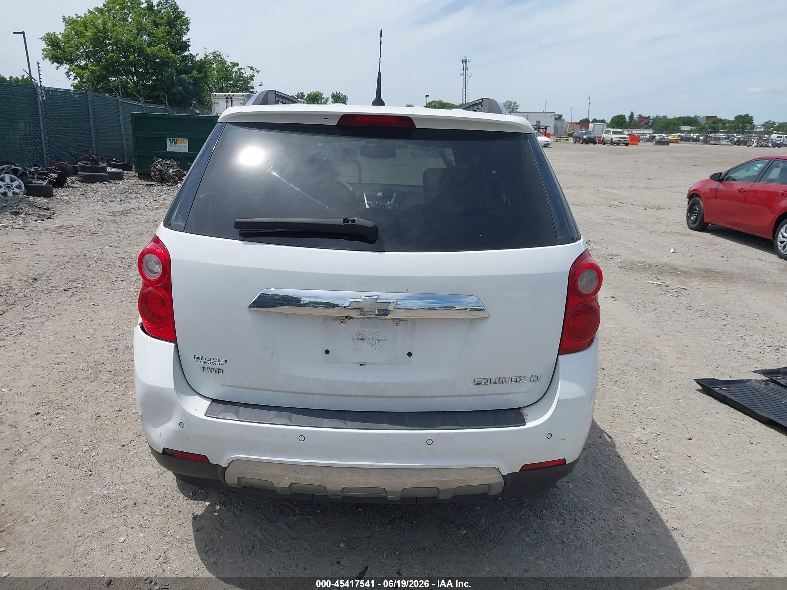 2011 Chevrolet Equinox Lt W/2lt White vin: 2CNFLNEC1B6386287