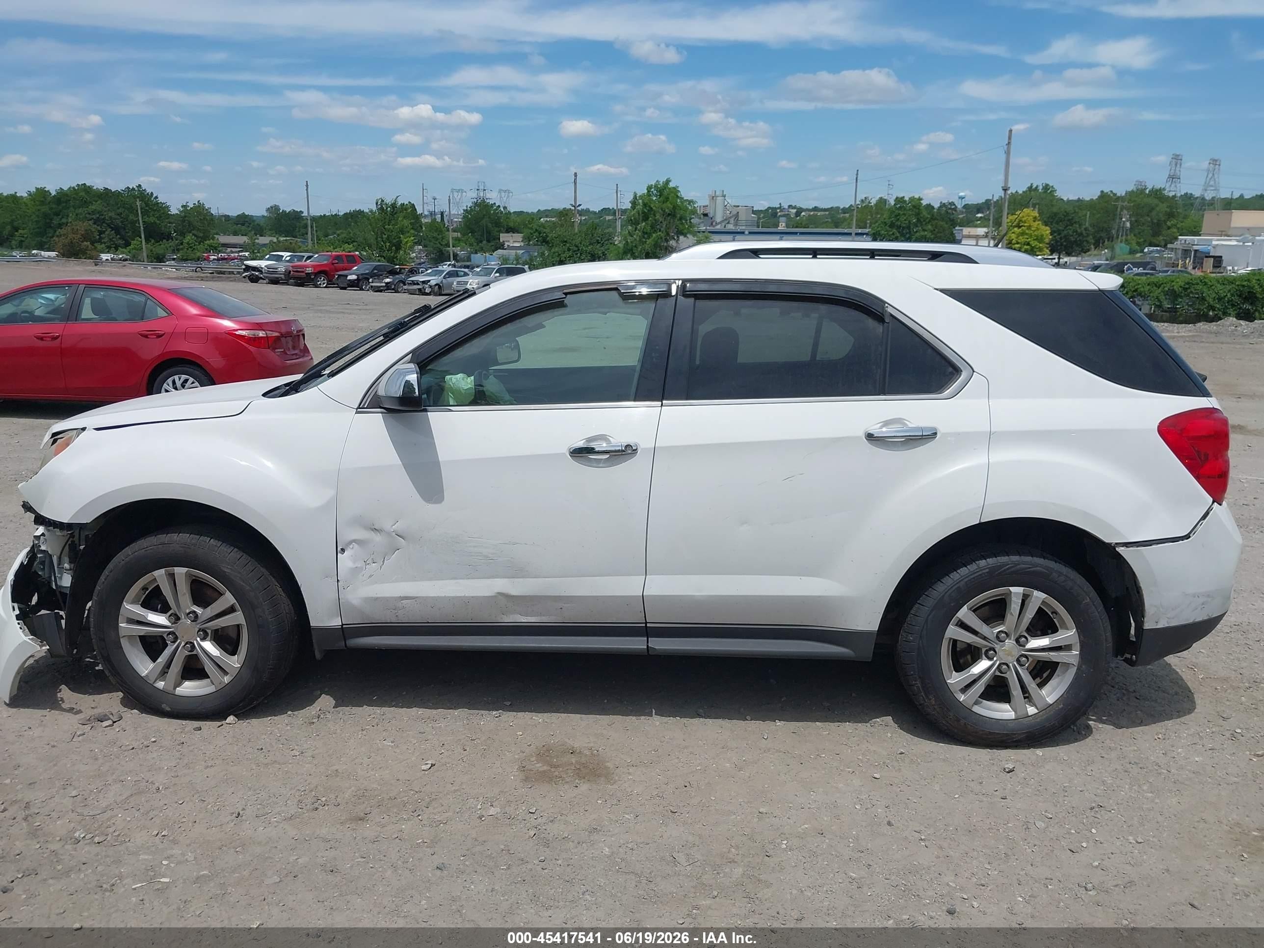 2011 Chevrolet Equinox Lt W/2lt White vin: 2CNFLNEC1B6386287
