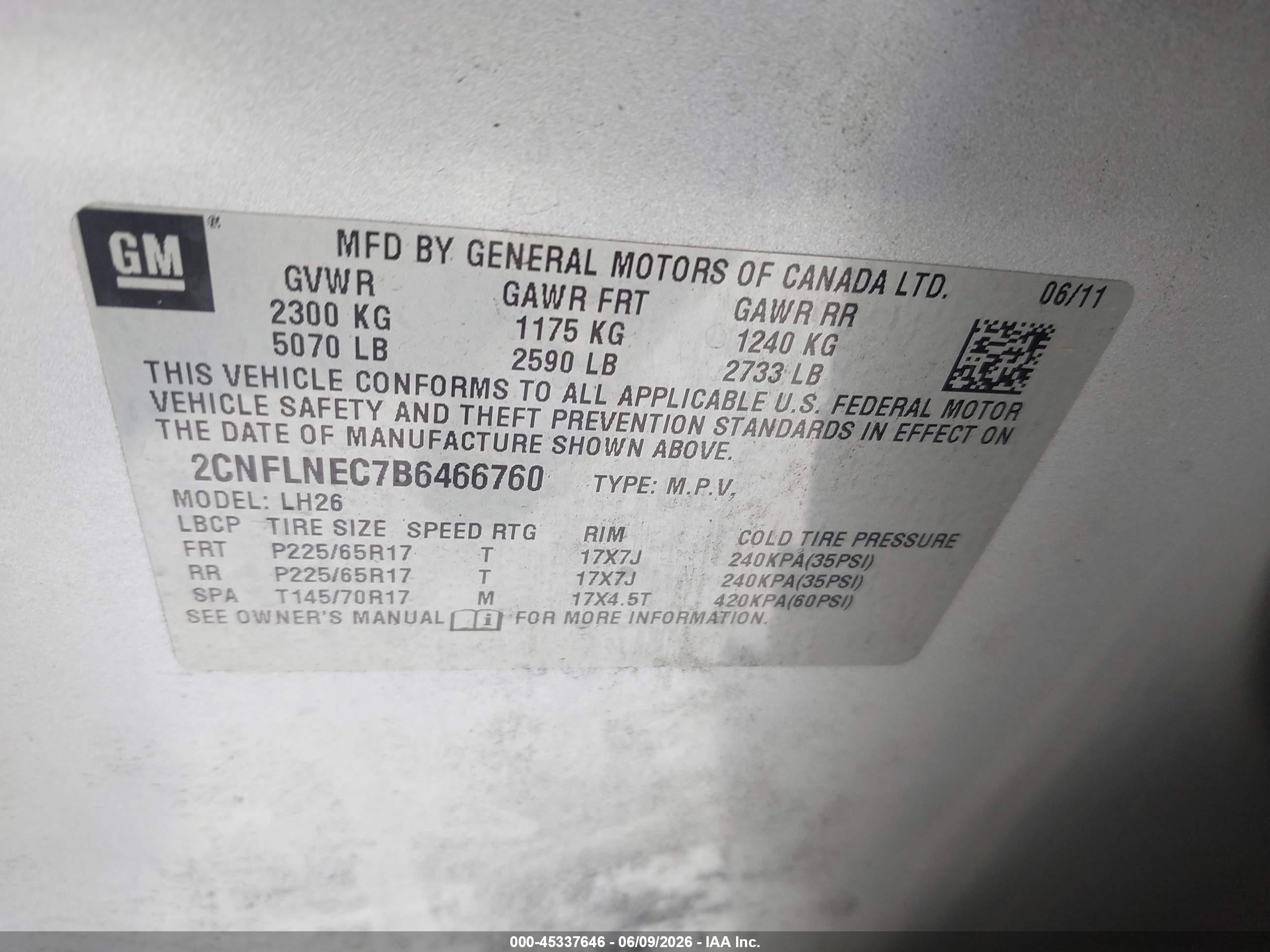 2011 Chevrolet Equinox 2lt Silver vin: 2CNFLNEC7B6466760