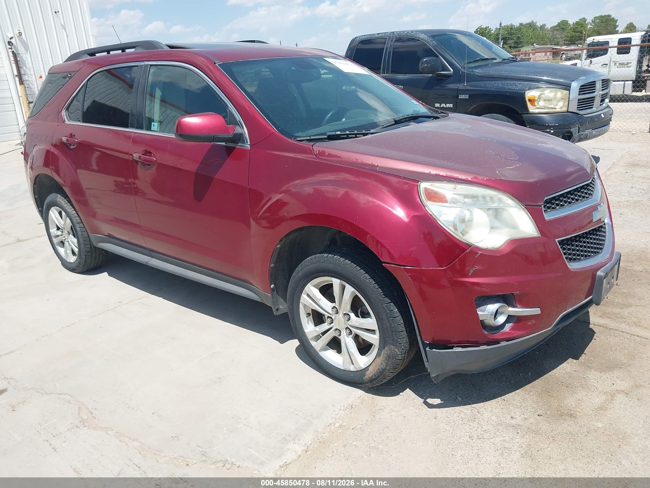 2010 Chevrolet Equinox Lt Red vin: 2CNFLNEW0A6307054