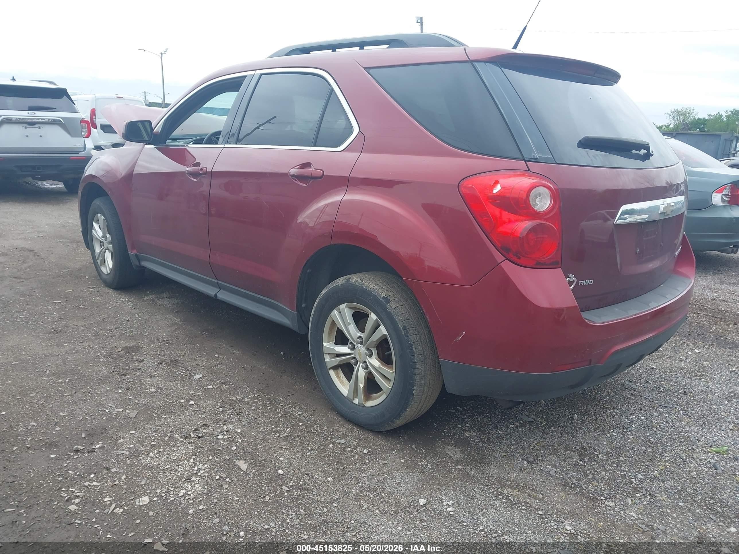 2010 Chevrolet Equinox Lt Red vin: 2CNFLNEW7A6261240