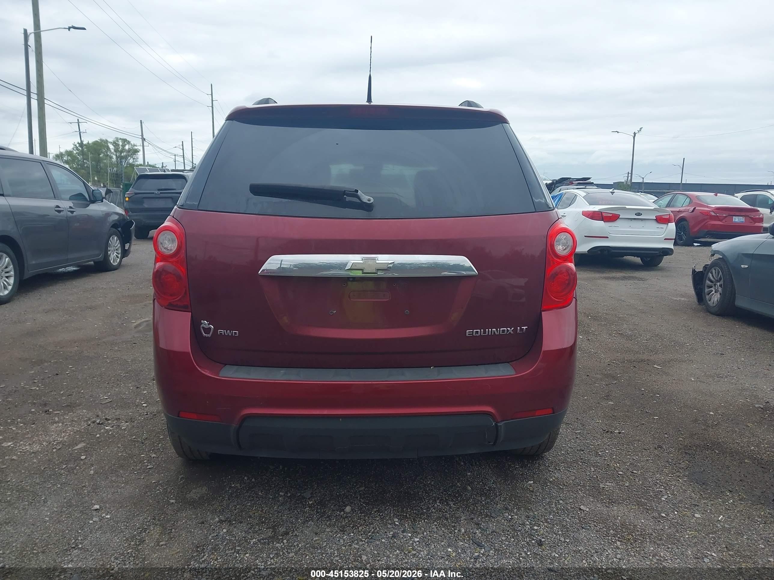 2010 Chevrolet Equinox Lt Red vin: 2CNFLNEW7A6261240