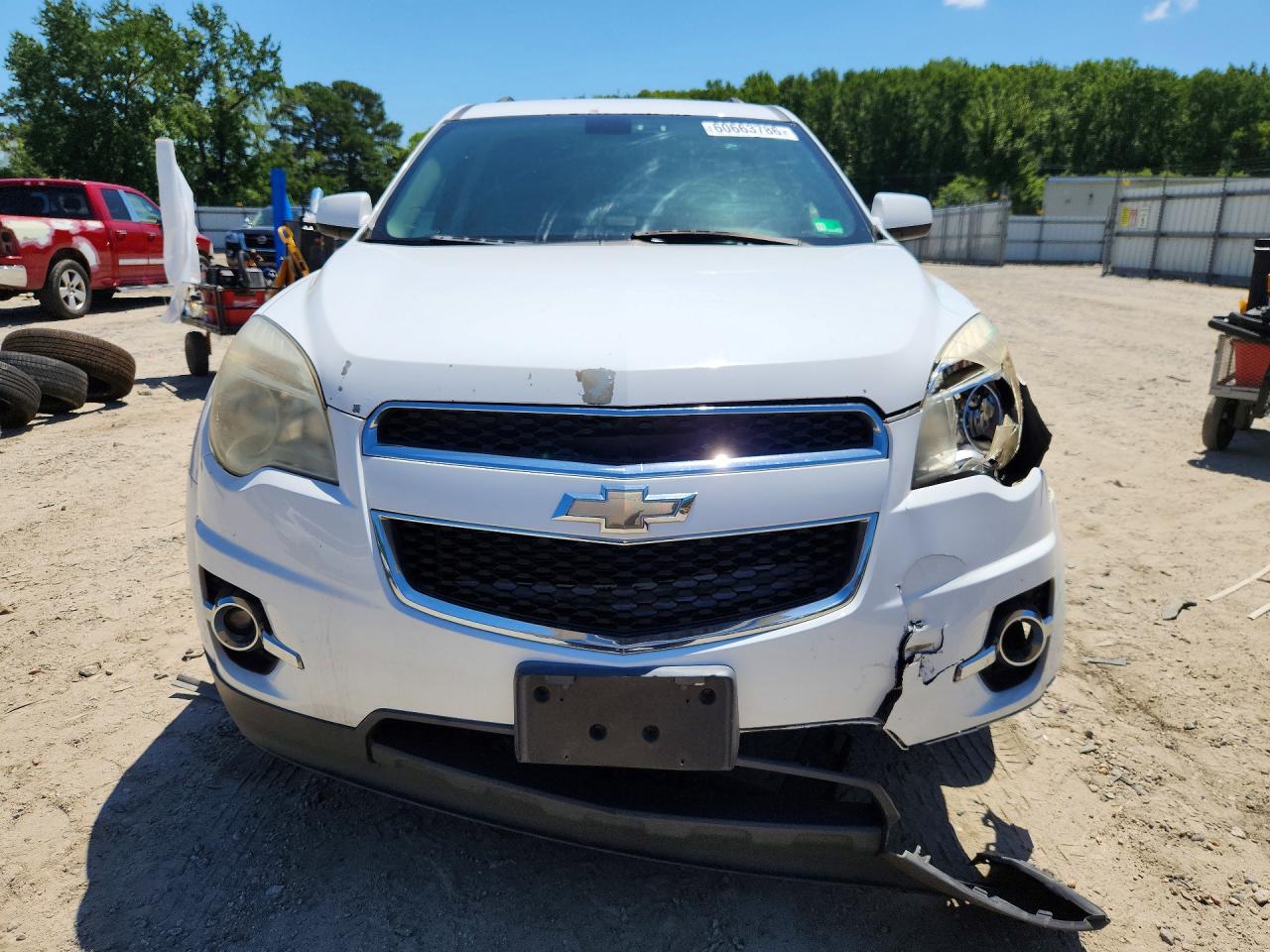 2010 Chevrolet Equinox Lt White vin: 2CNFLNEW7A6400511