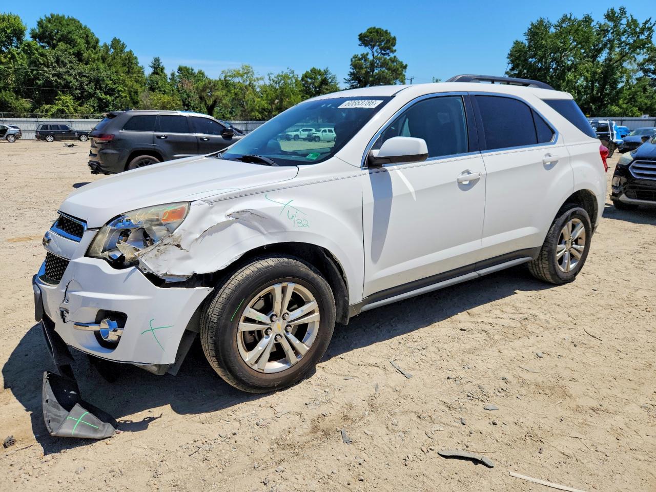 2010 Chevrolet Equinox Lt White vin: 2CNFLNEW7A6400511
