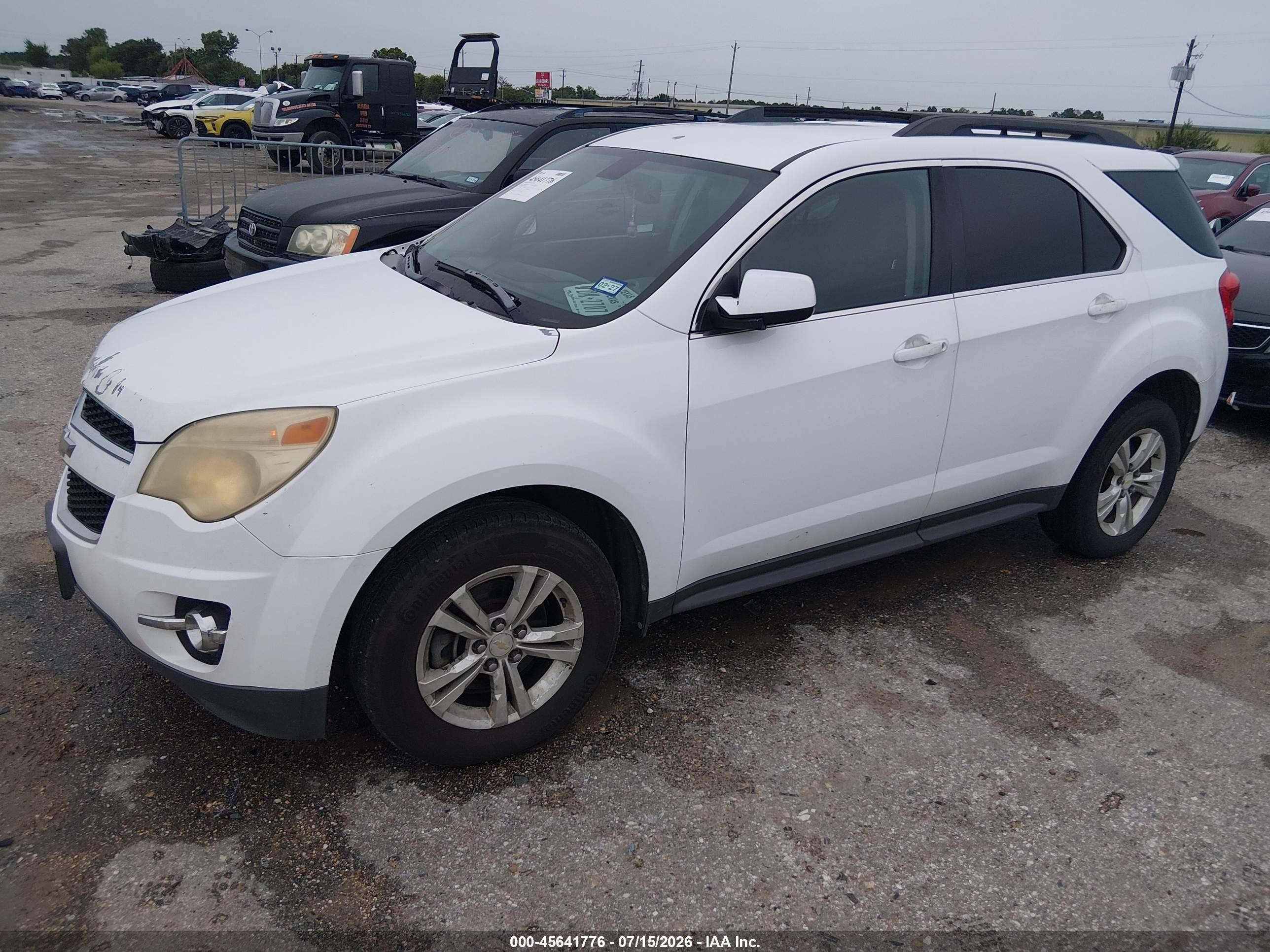 2010 Chevrolet Equinox Lt White vin: 2CNFLNEWXA6261880