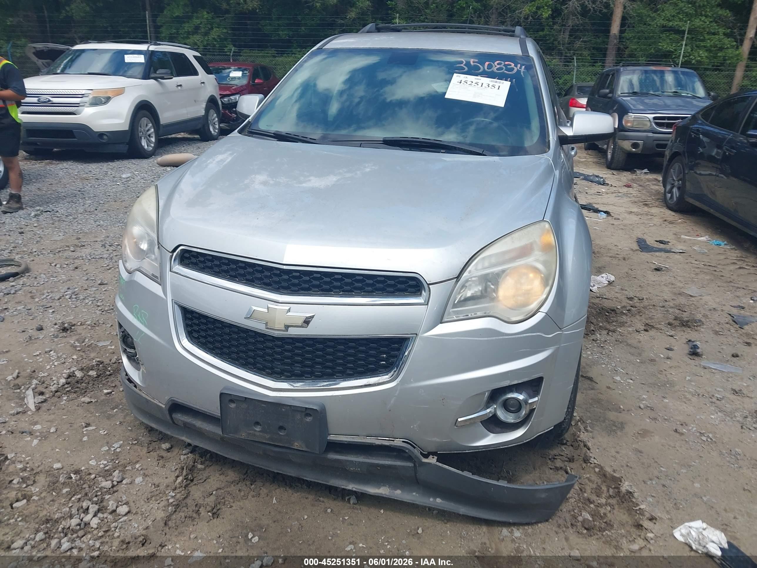 2010 Chevrolet Equinox Lt Silver vin: 2CNFLNEWXA6350834