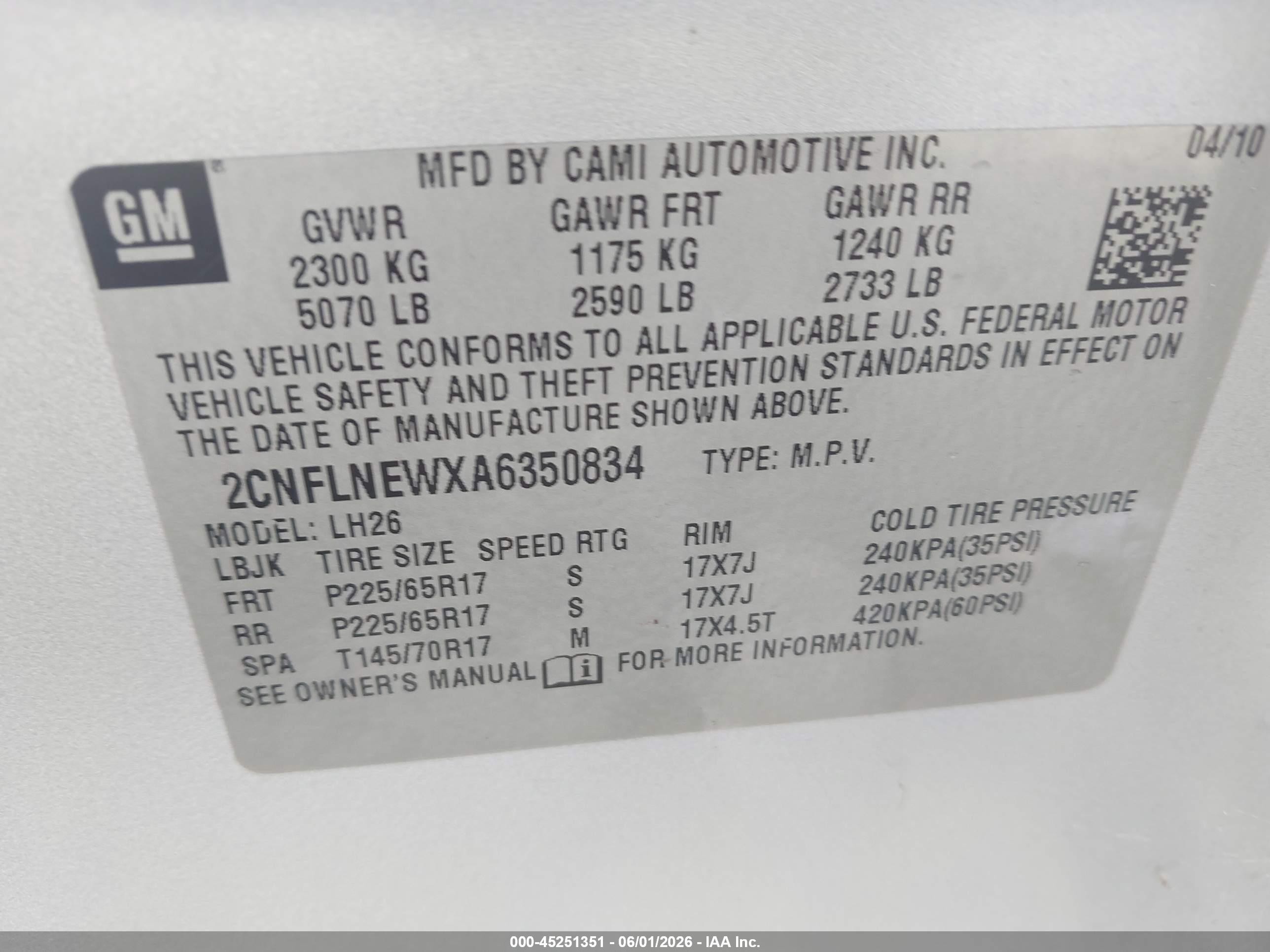 2010 Chevrolet Equinox Lt Silver vin: 2CNFLNEWXA6350834