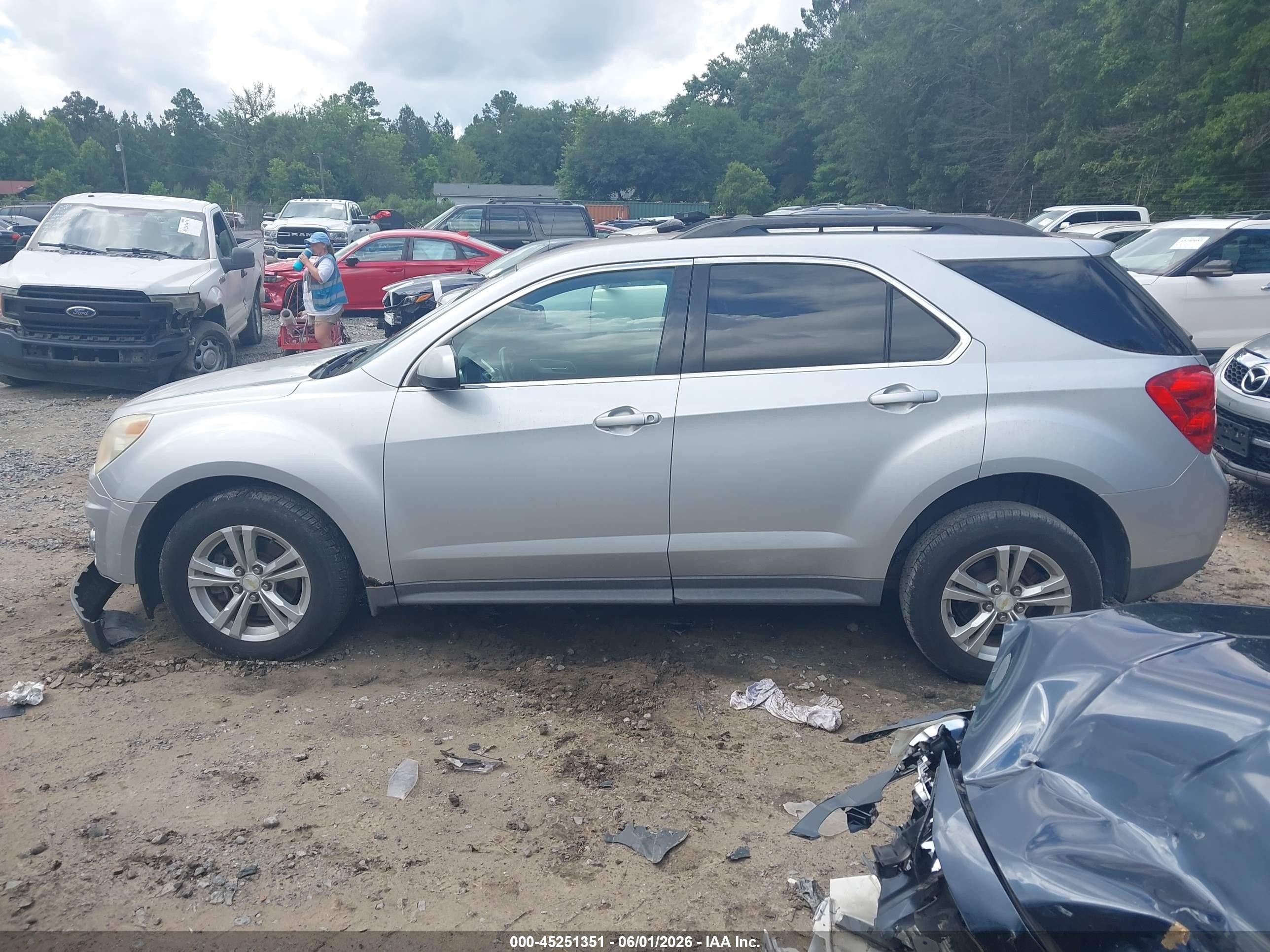 2010 Chevrolet Equinox Lt Silver vin: 2CNFLNEWXA6350834