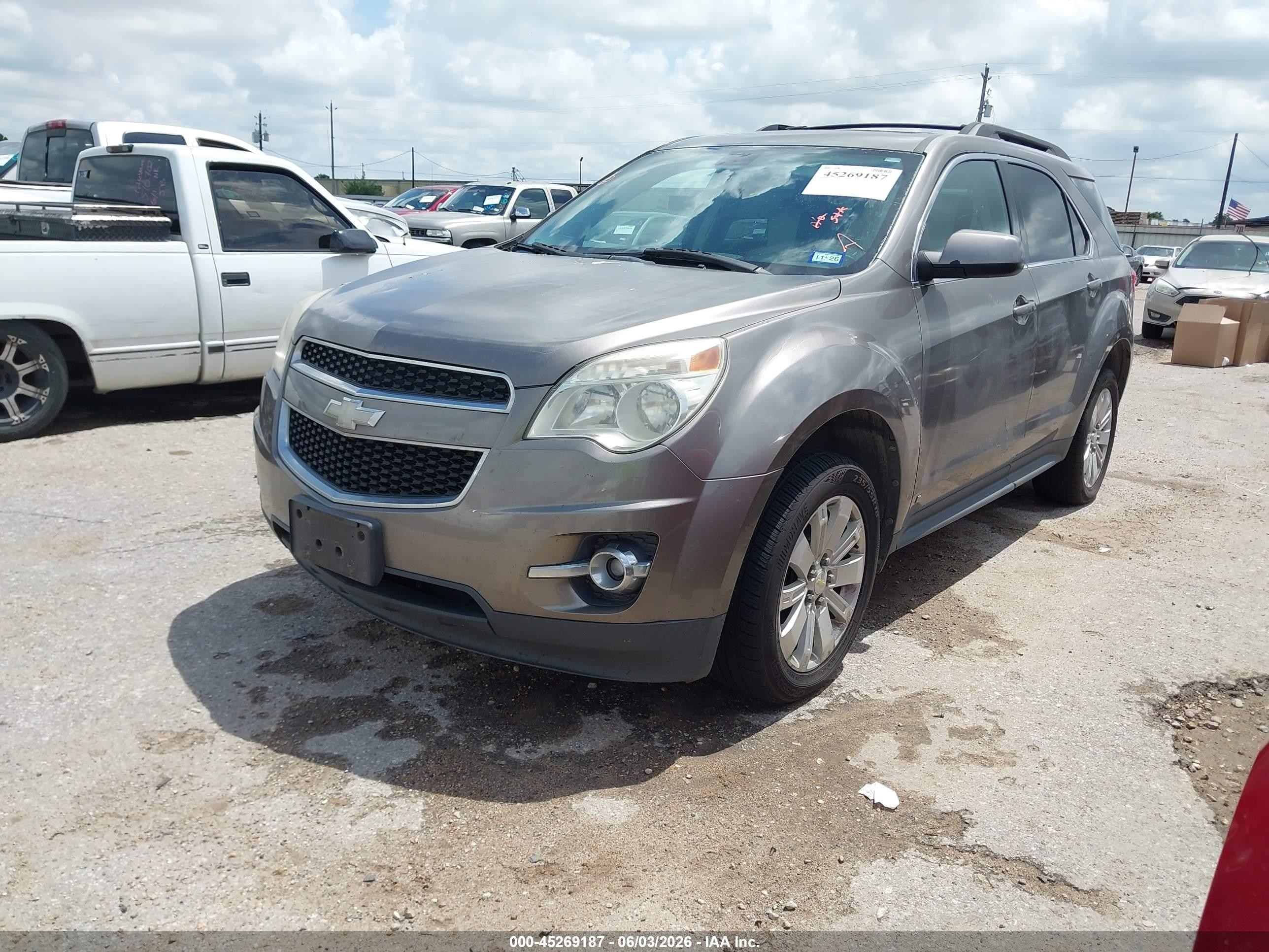 2010 Chevrolet Equinox Lt Brown vin: 2CNFLNEY1A6206493