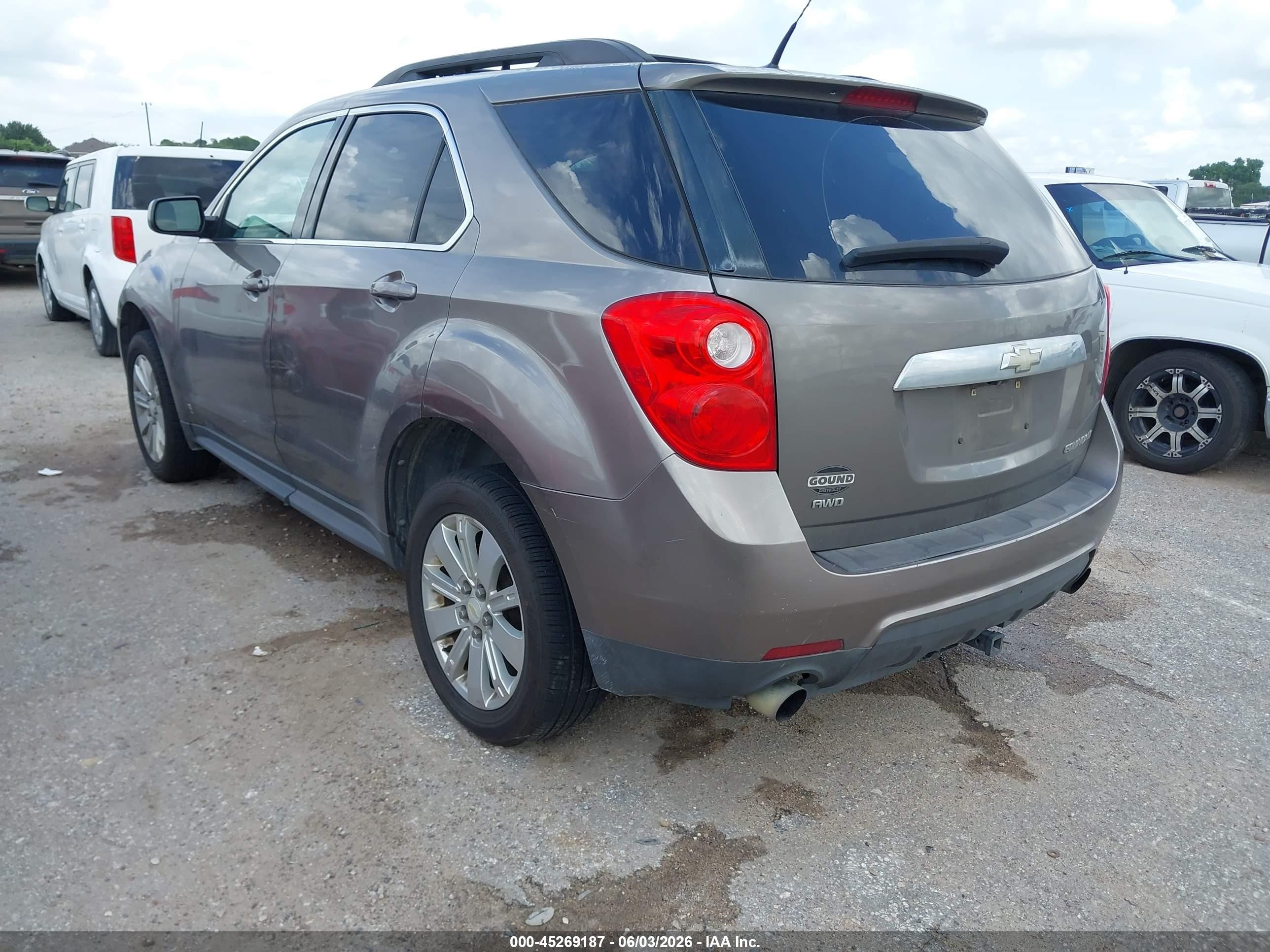 2010 Chevrolet Equinox Lt Brown vin: 2CNFLNEY1A6206493
