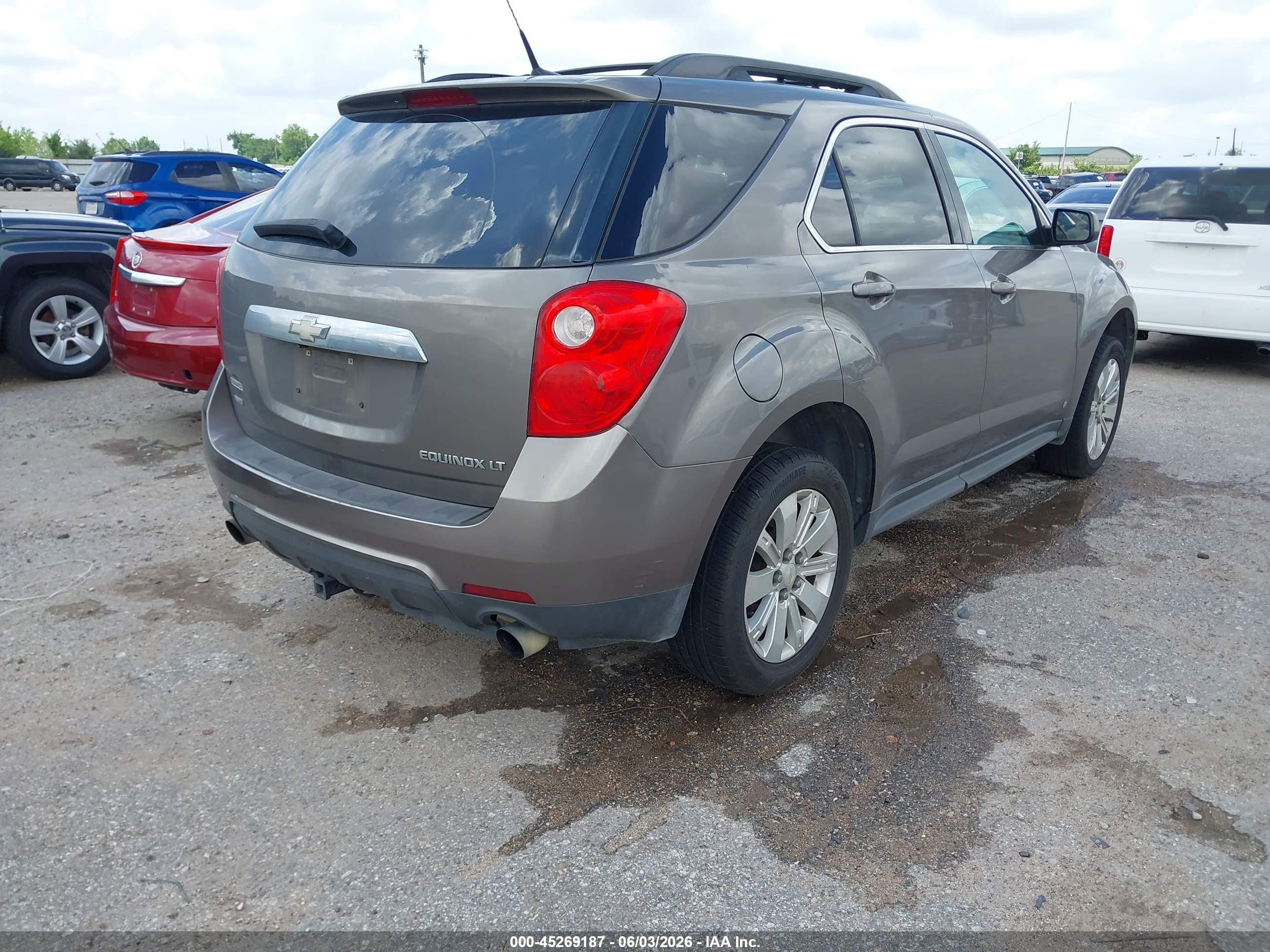 2010 Chevrolet Equinox Lt Brown vin: 2CNFLNEY1A6206493