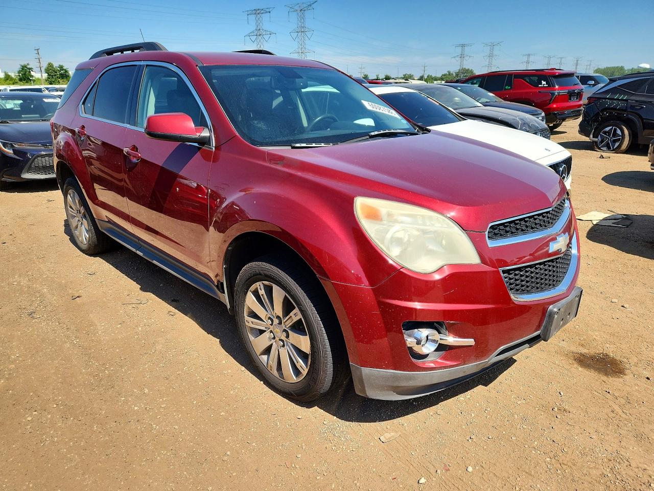 2010 Chevrolet Equinox Lt Red vin: 2CNFLNEY1A6340050