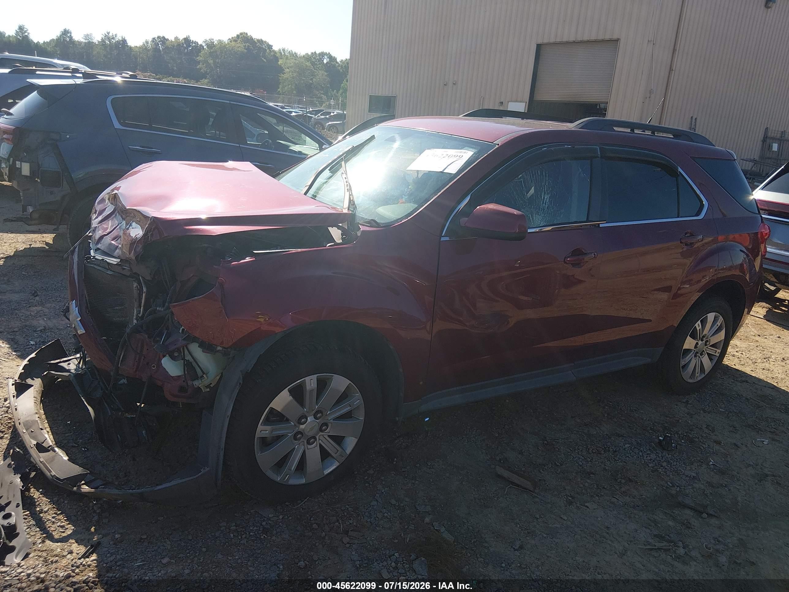 2010 Chevrolet Equinox Lt Red vin: 2CNFLNEY2A6355186