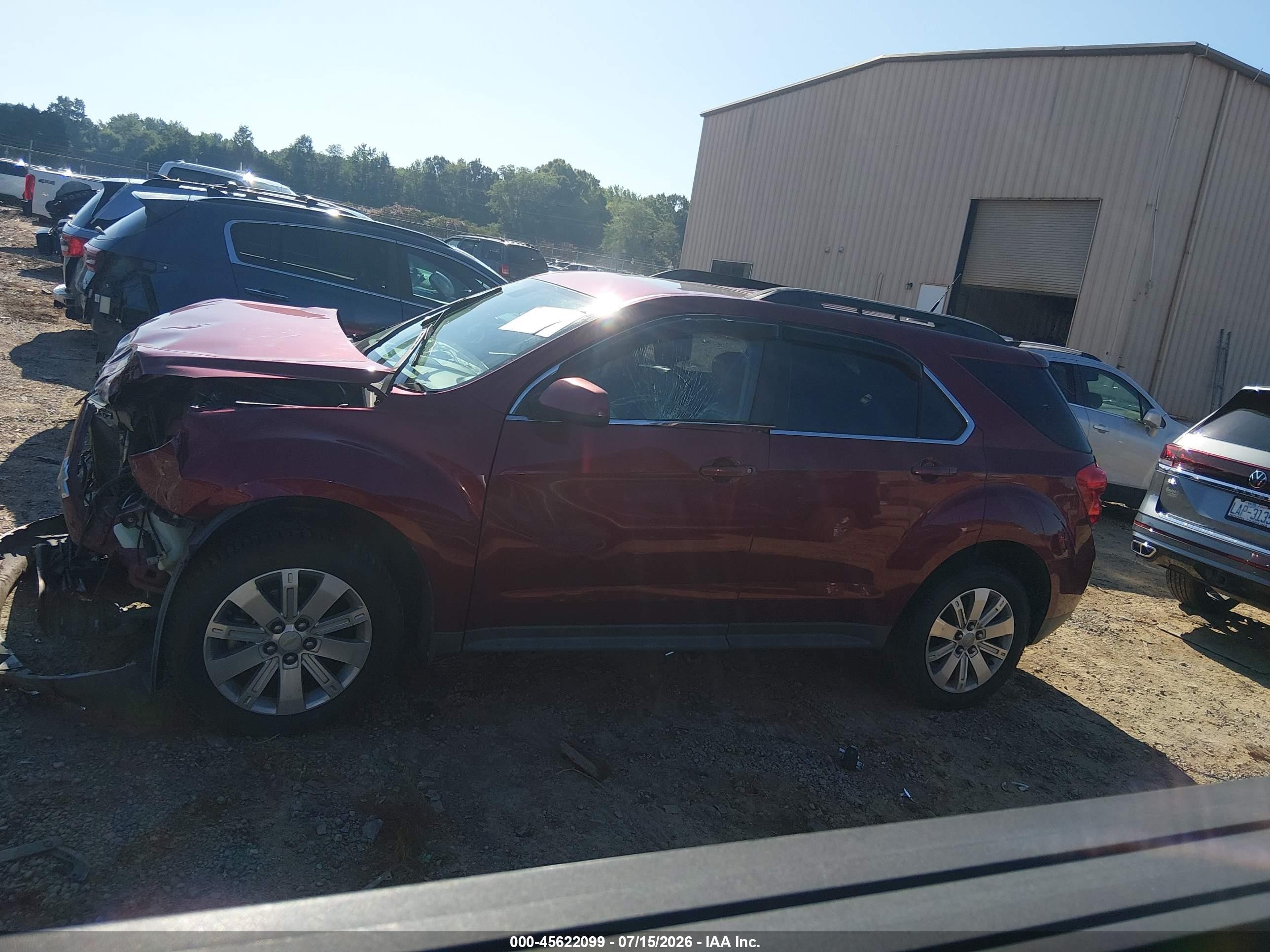 2010 Chevrolet Equinox Lt Red vin: 2CNFLNEY2A6355186