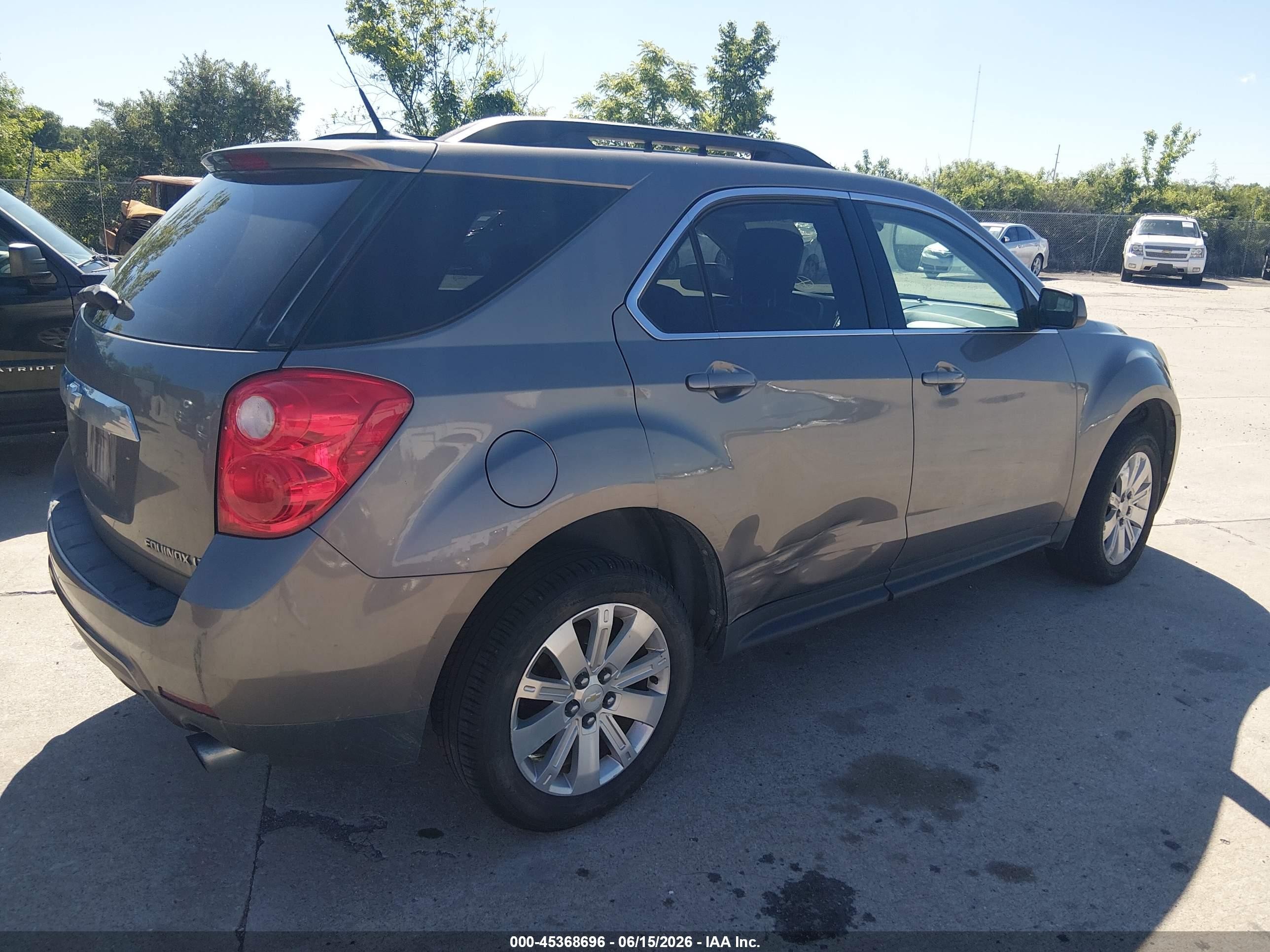 2010 Chevrolet Equinox Lt Gray vin: 2CNFLNEY3A6396653