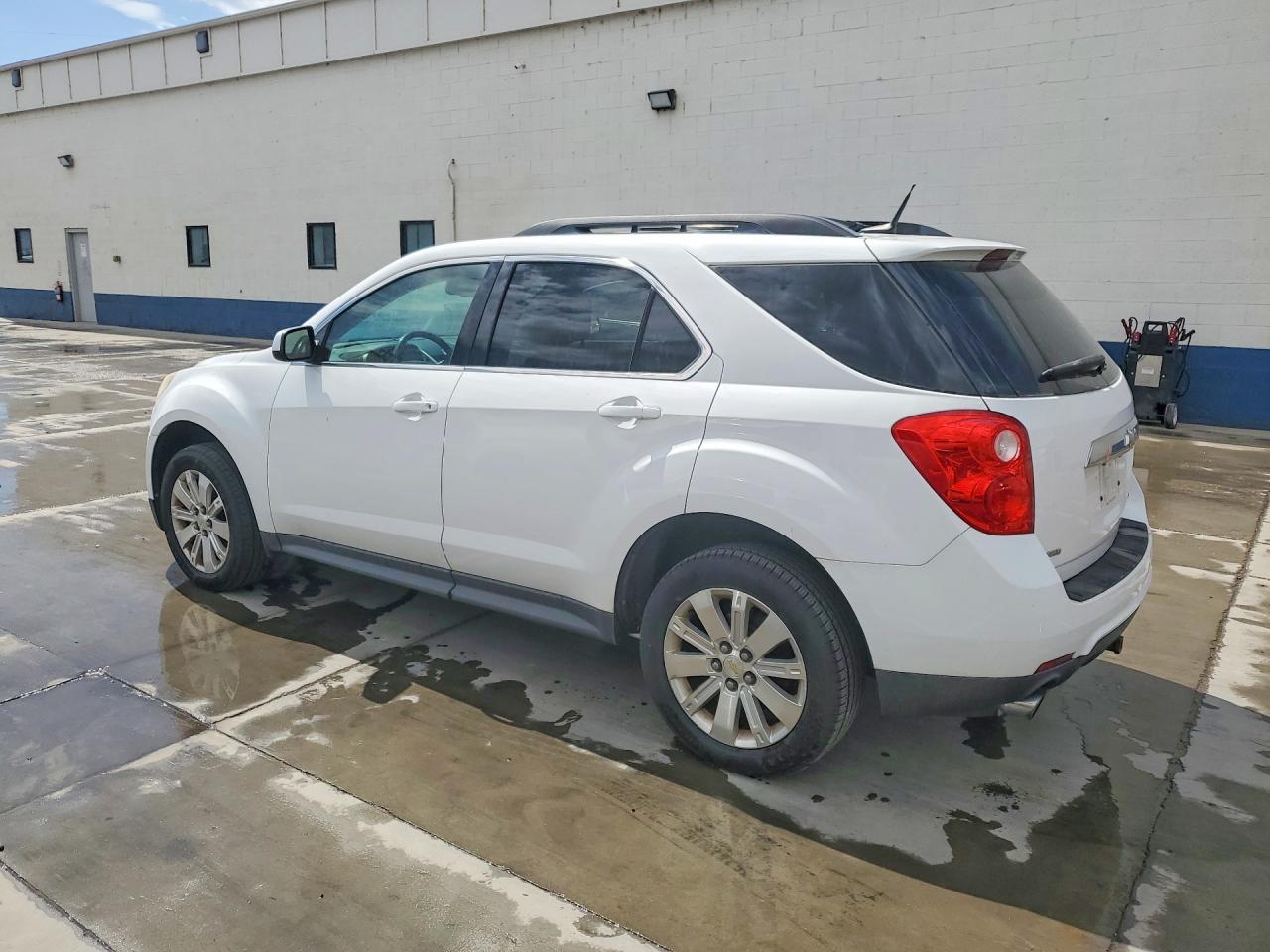 2010 Chevrolet Equinox Lt White vin: 2CNFLNEYXA6375556