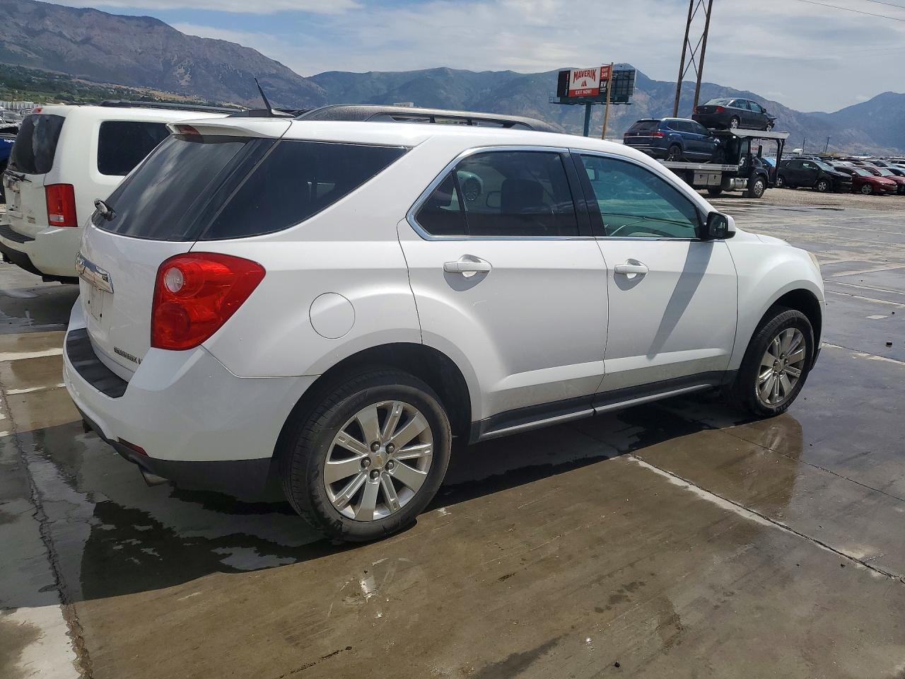 2010 Chevrolet Equinox Lt White vin: 2CNFLNEYXA6375556