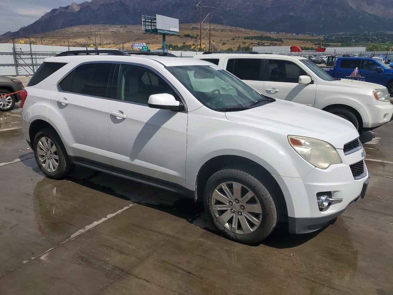2010 Chevrolet Equinox Lt White vin: 2CNFLNEYXA6375556