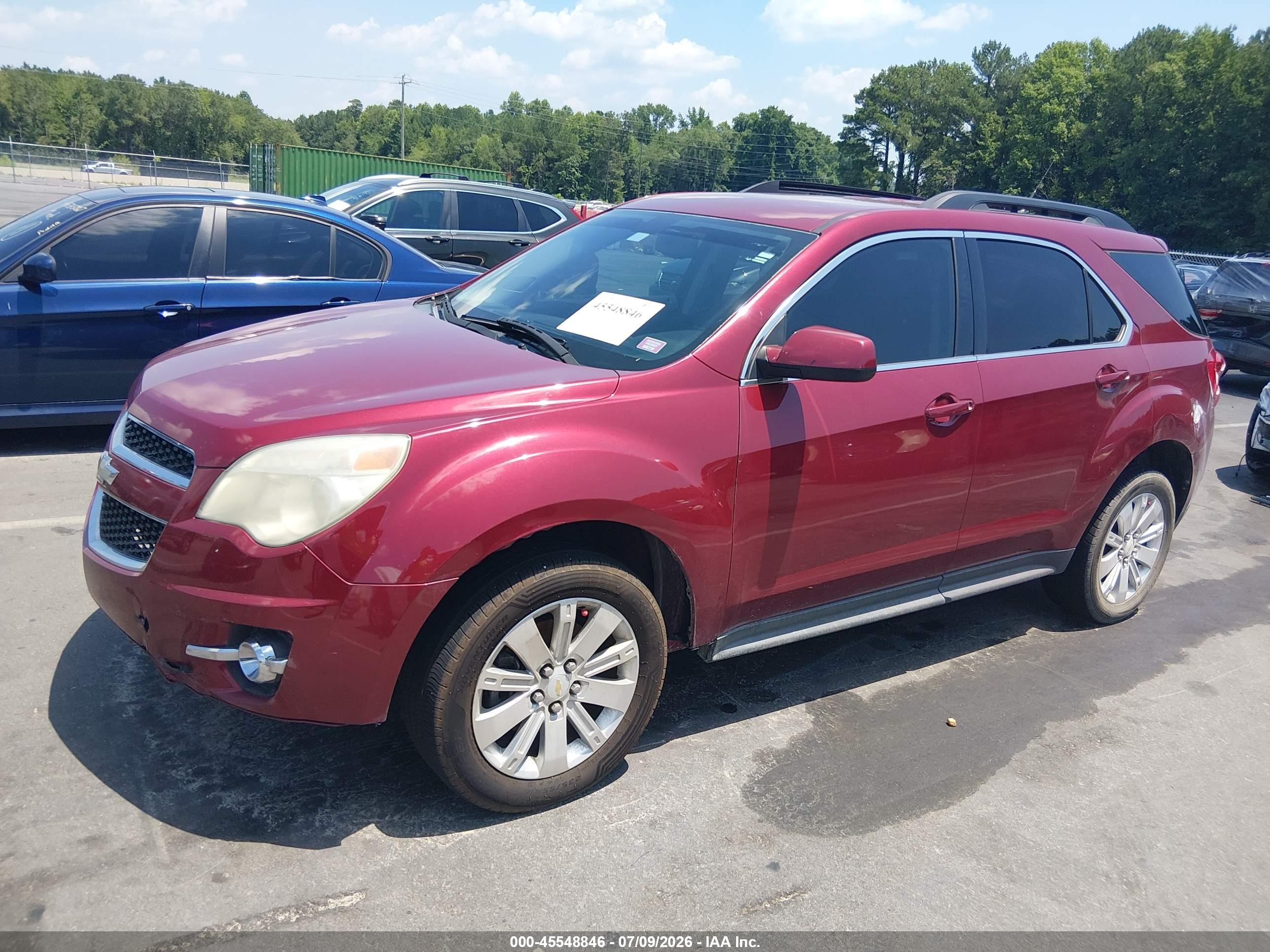 2011 Chevrolet Equinox Lt W/2lt Red vin: 2CNFLPE51B6326555