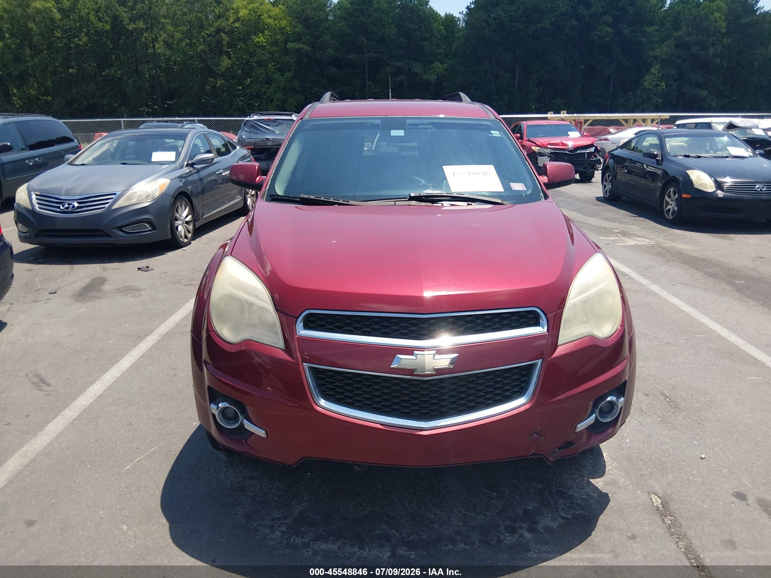 2011 Chevrolet Equinox Lt W/2lt Red vin: 2CNFLPE51B6326555