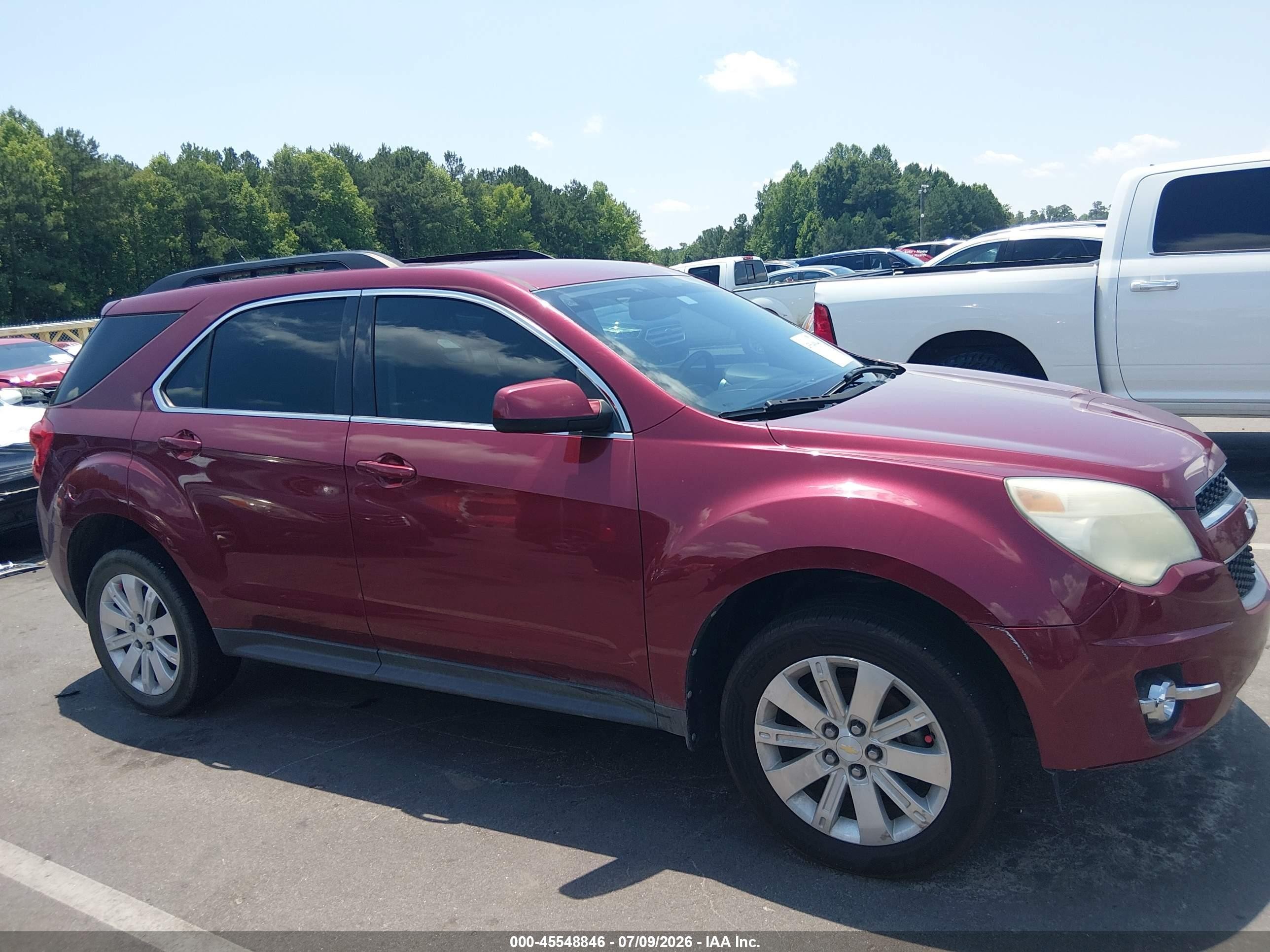 2011 Chevrolet Equinox Lt W/2lt Red vin: 2CNFLPE51B6326555