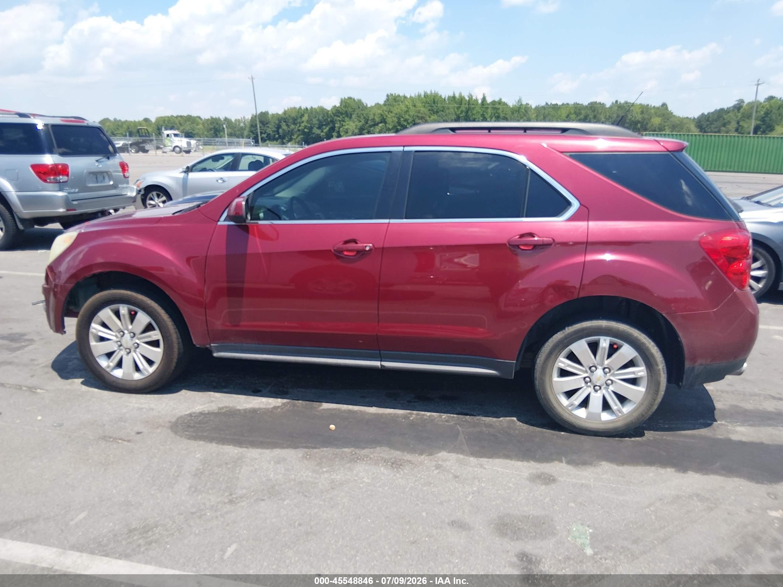 2011 Chevrolet Equinox Lt W/2lt Red vin: 2CNFLPE51B6326555