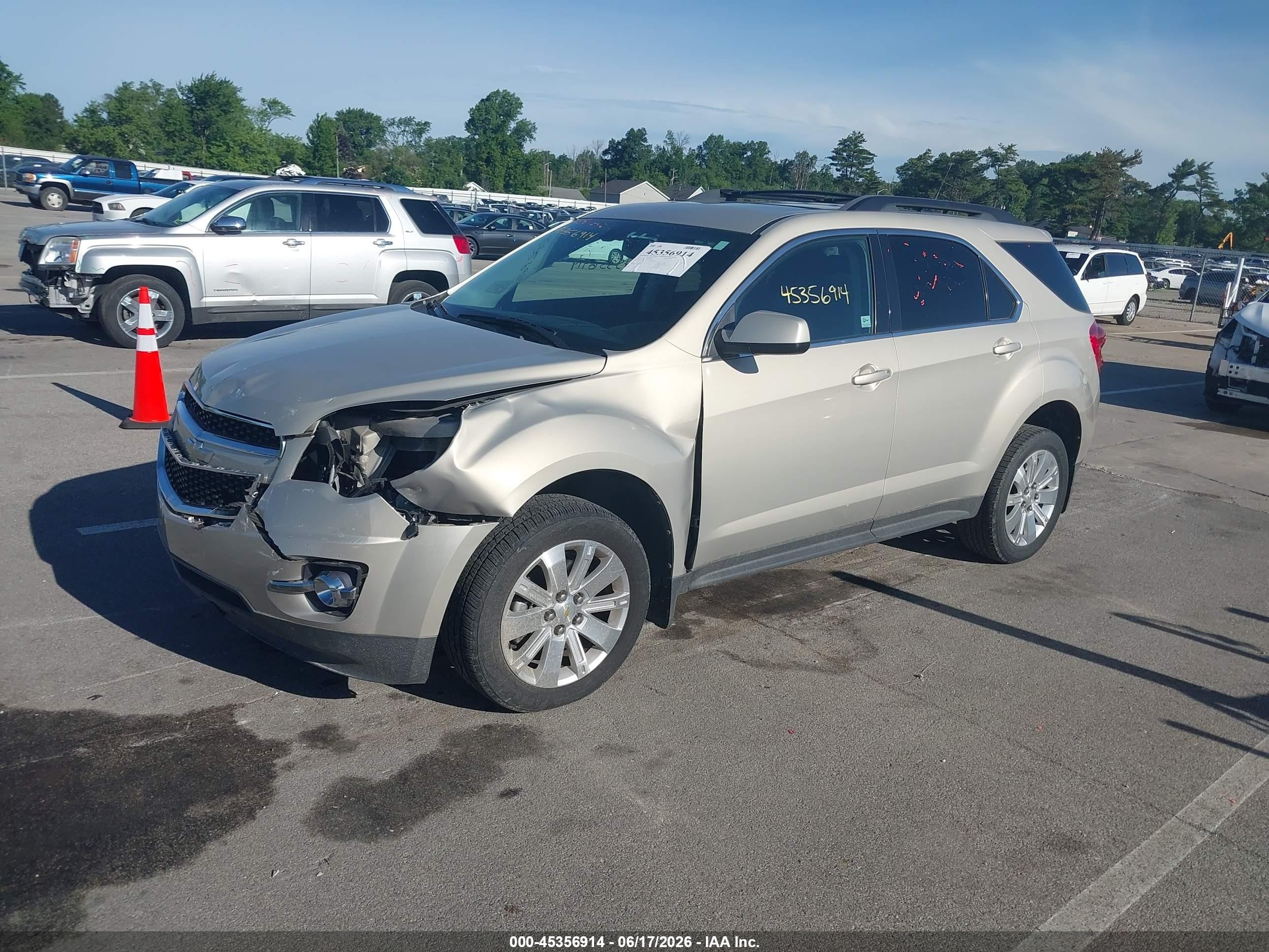 2011 Chevrolet Equinox Lt W/2lt Tan vin: 2CNFLPE52B6418077