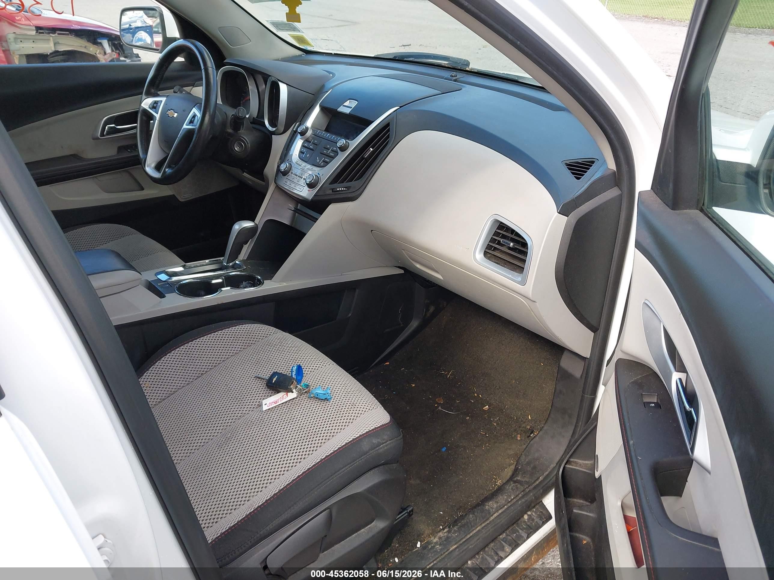 2011 Chevrolet Equinox Lt W/2lt White vin: 2CNFLPE55B6410622