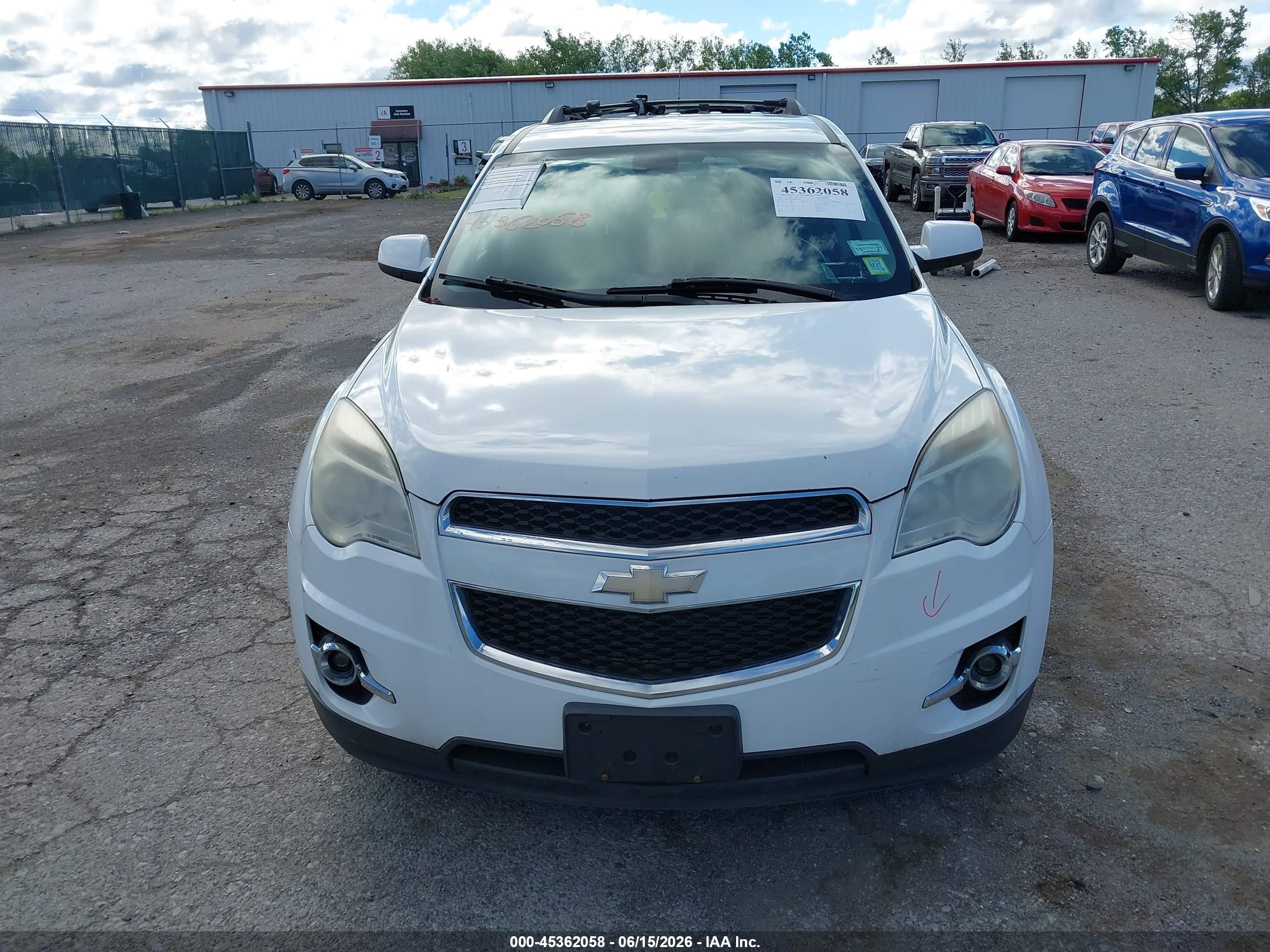 2011 Chevrolet Equinox Lt W/2lt White vin: 2CNFLPE55B6410622