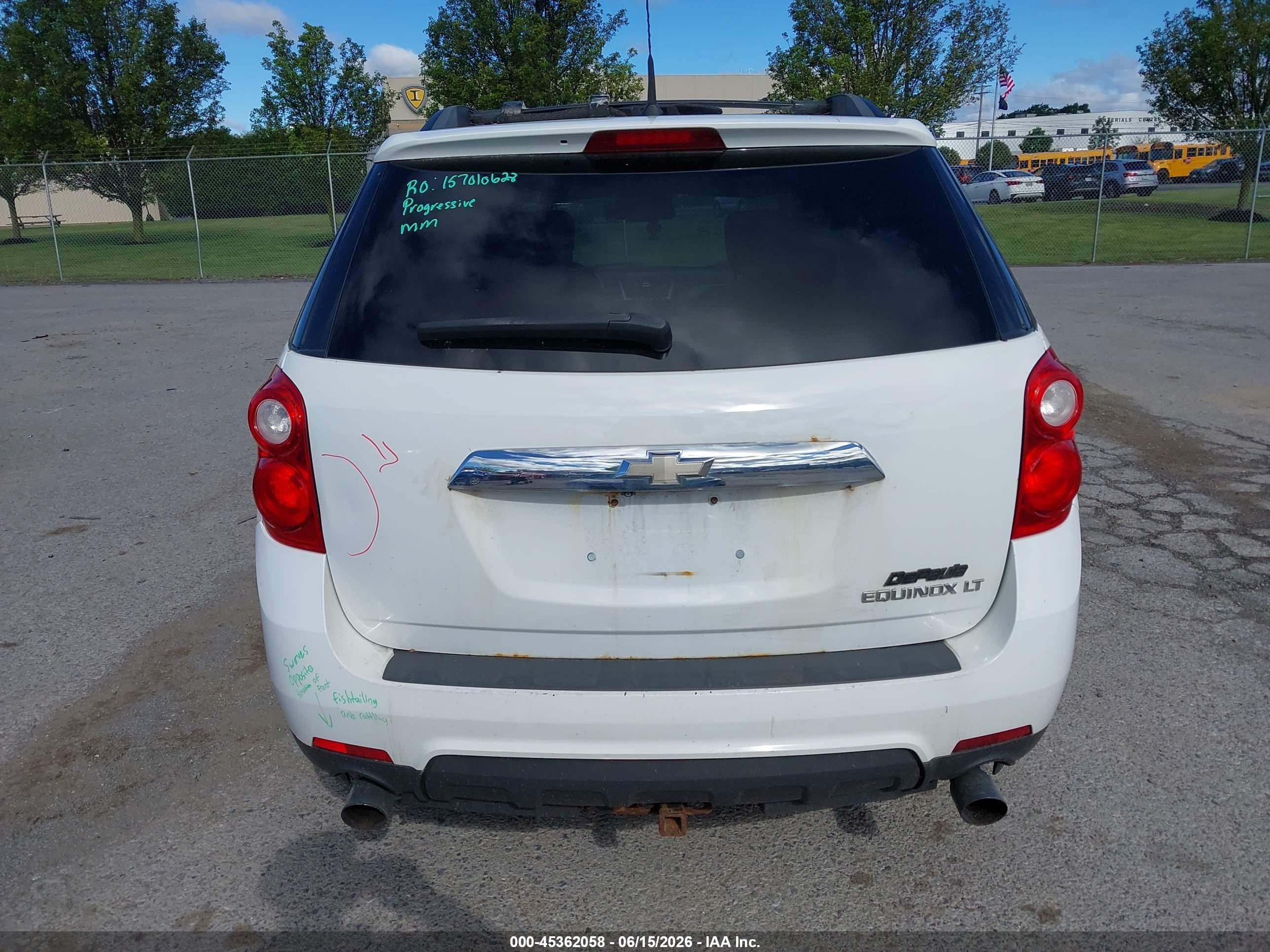 2011 Chevrolet Equinox Lt W/2lt White vin: 2CNFLPE55B6410622
