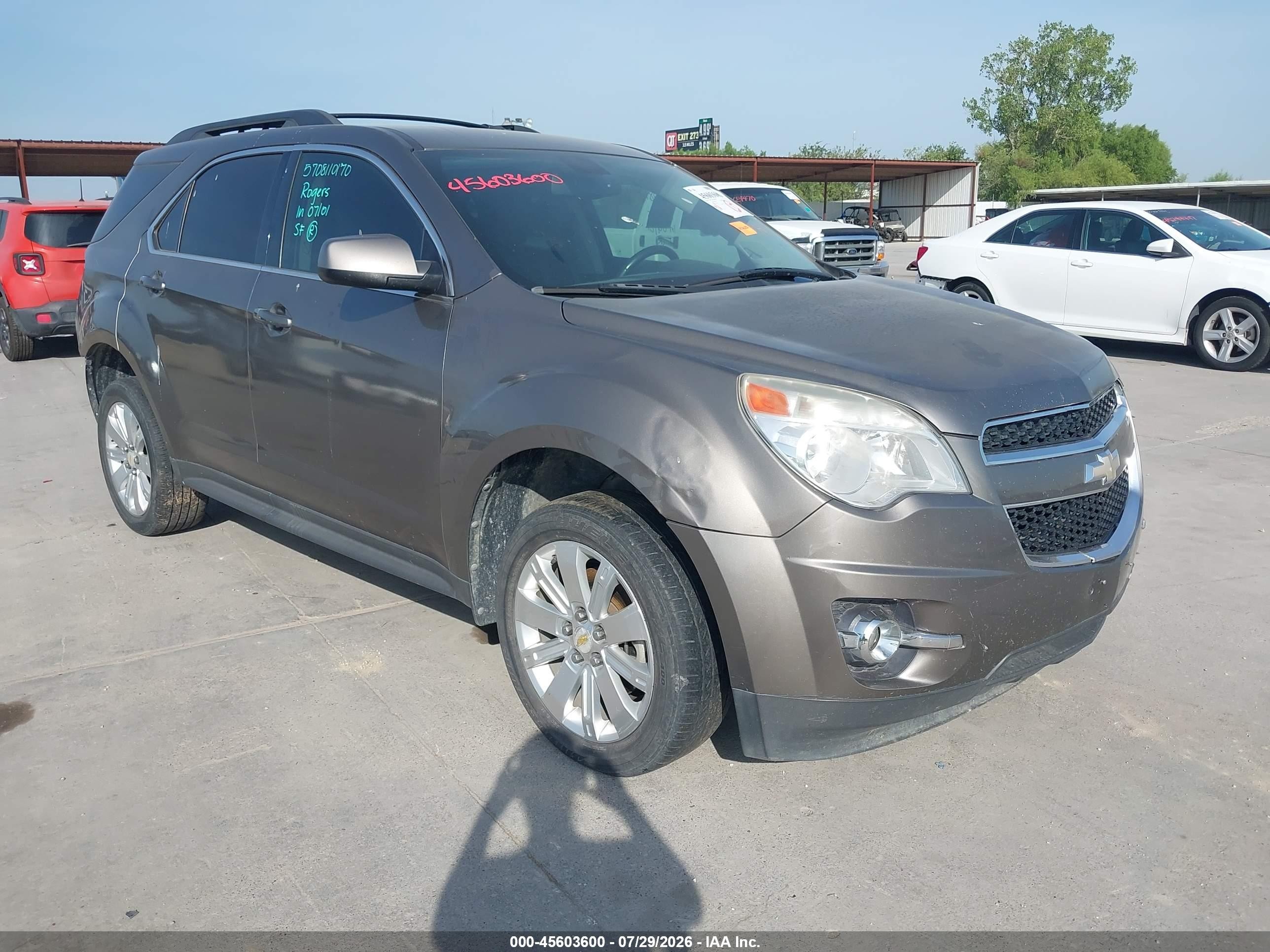 2011 Chevrolet Equinox Lt W/2lt Brown vin: 2CNFLPE56B6475303