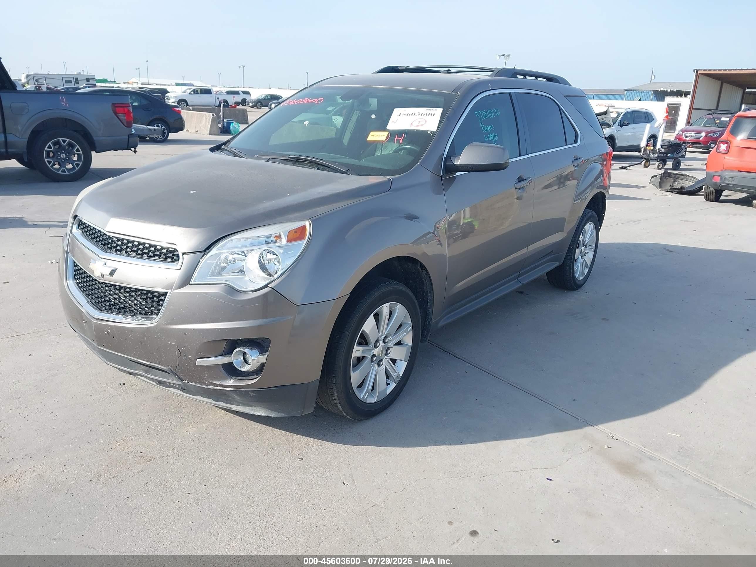 2011 Chevrolet Equinox Lt W/2lt Brown vin: 2CNFLPE56B6475303