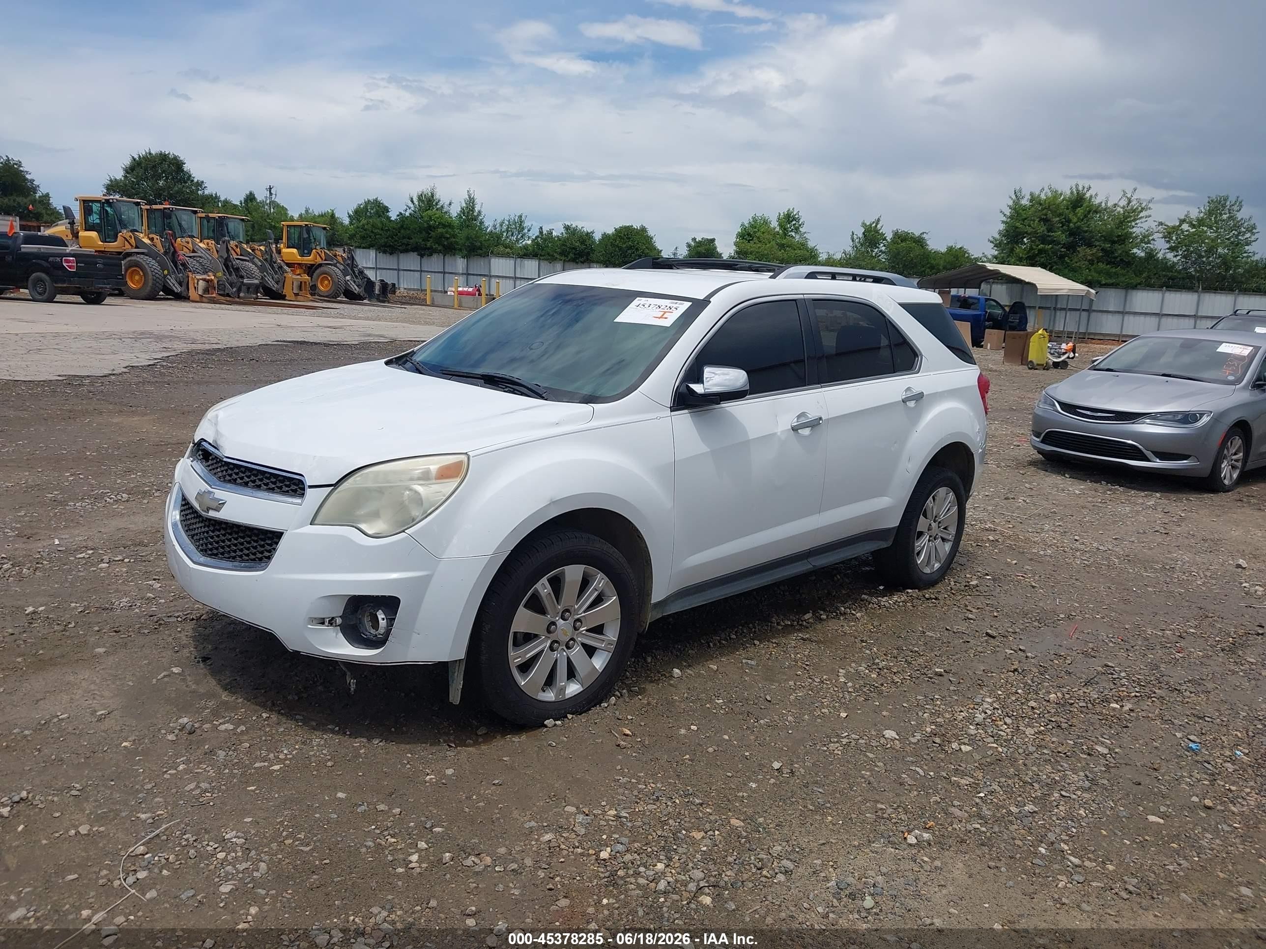 2011 Chevrolet Equinox 2lt Белый vin: 2CNFLPE57B6375050