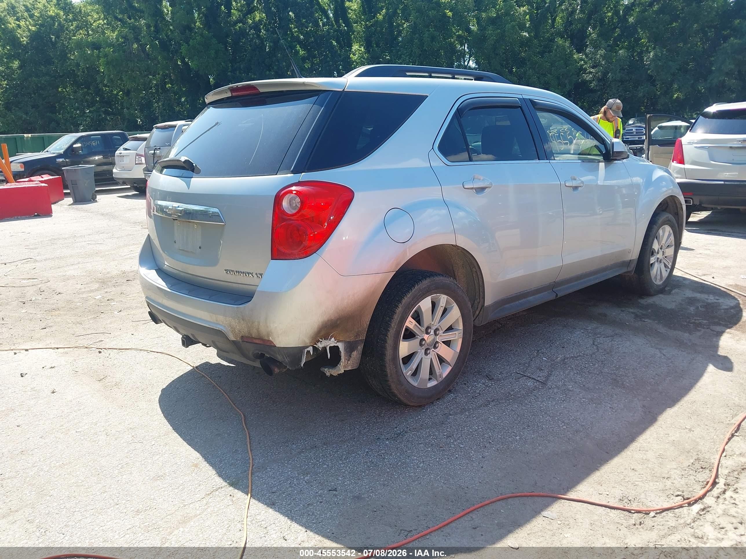 2010 Chevrolet Equinox Lt White vin: 2CNFLPEY1A6210068