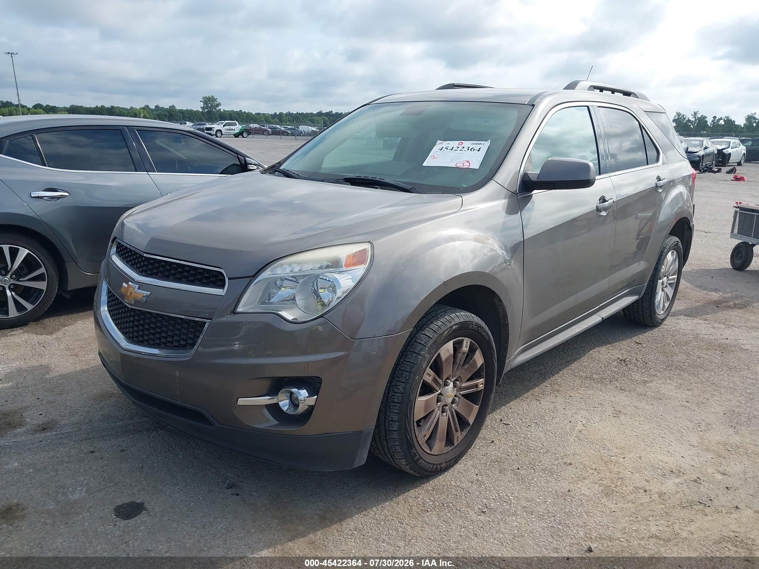 2010 Chevrolet Equinox Lt Gray vin: 2CNFLPEY1A6407287