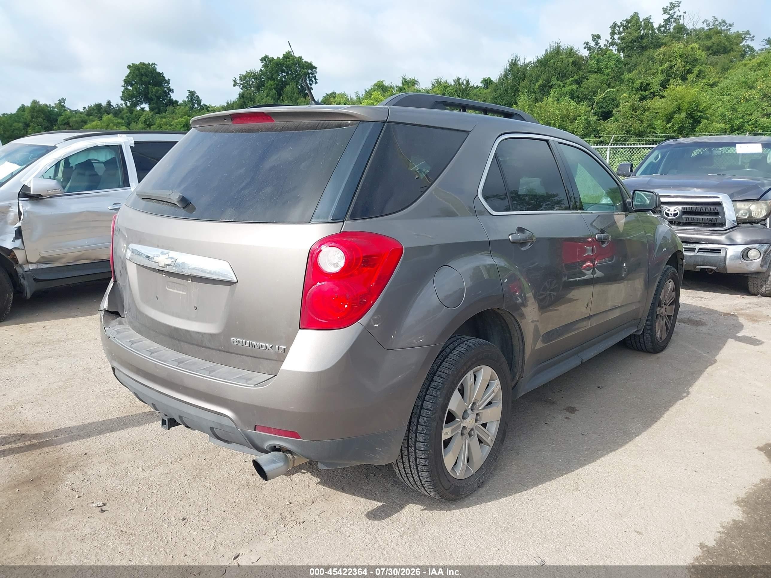 2010 Chevrolet Equinox Lt Gray vin: 2CNFLPEY1A6407287