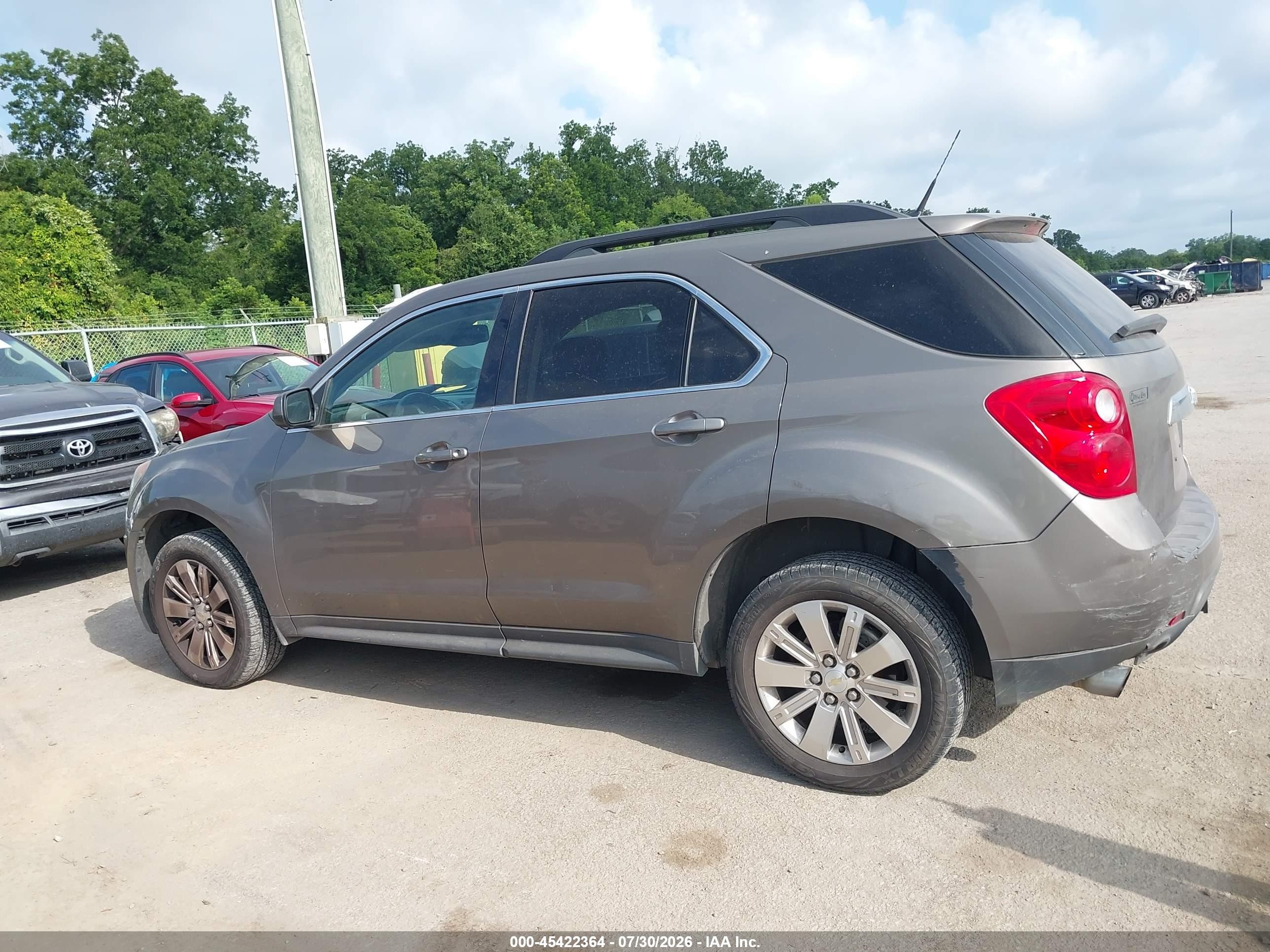 2010 Chevrolet Equinox Lt Gray vin: 2CNFLPEY1A6407287