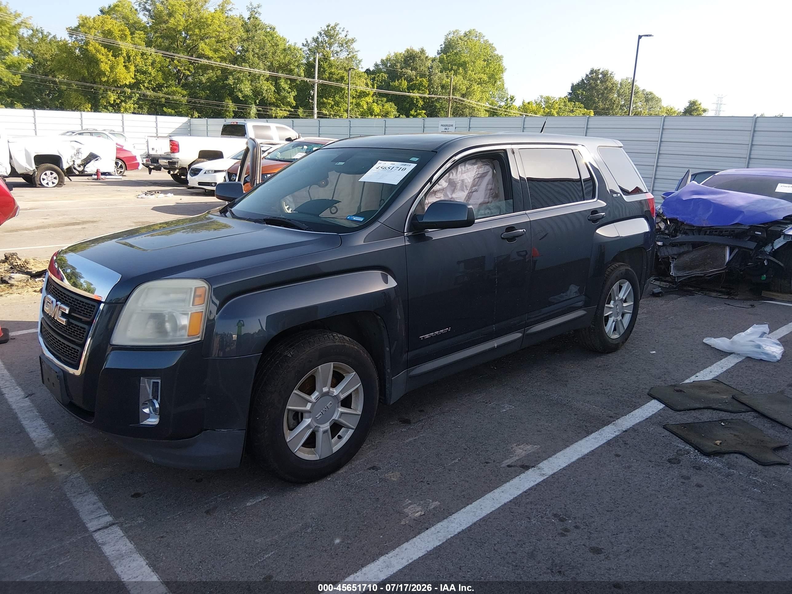 2010 Gmc Terrain Sle-1 Gray vin: 2CTALBEW0A6378336