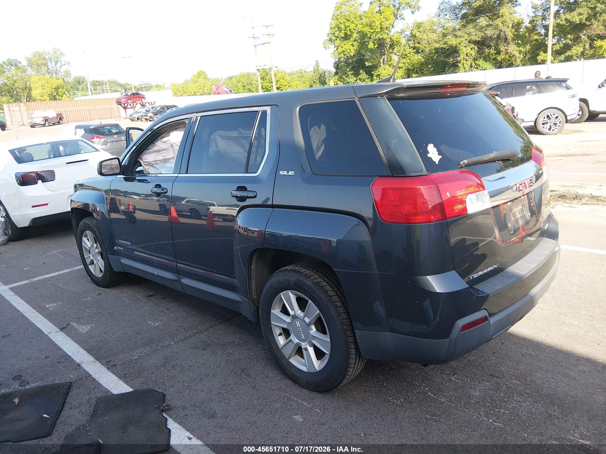 2010 Gmc Terrain Sle-1 Gray vin: 2CTALBEW0A6378336