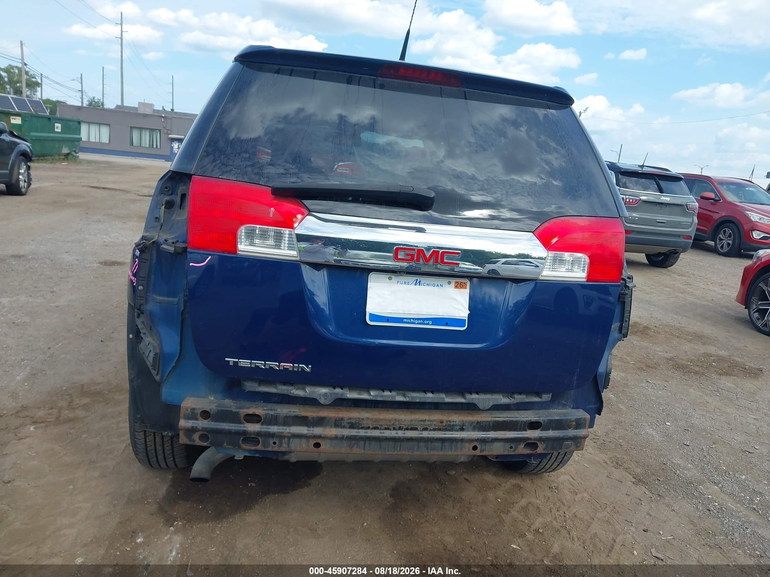 2010 Gmc Terrain Sle-1 Blue vin: 2CTALBEW4A6324134