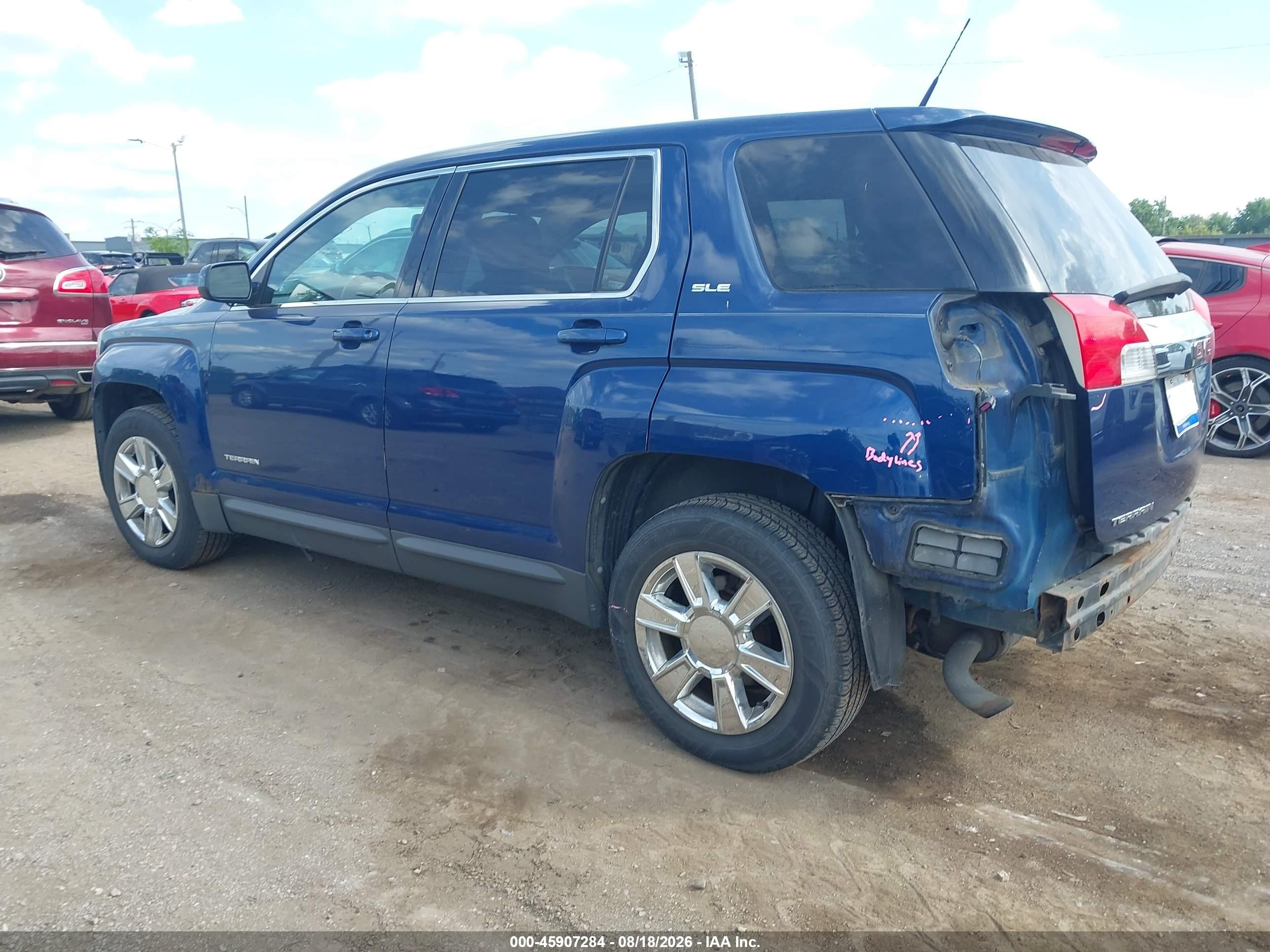 2010 Gmc Terrain Sle-1 Blue vin: 2CTALBEW4A6324134