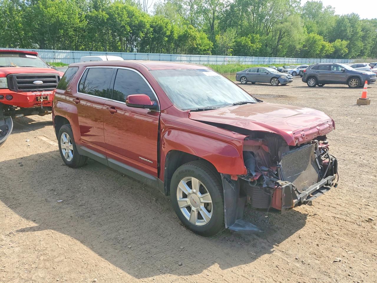 2010 Gmc Terrain Sle Burgundy vin: 2CTALBEW6A6237500