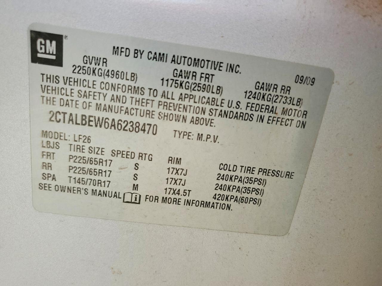 2010 Gmc Terrain Sle Silver vin: 2CTALBEW6A6238470