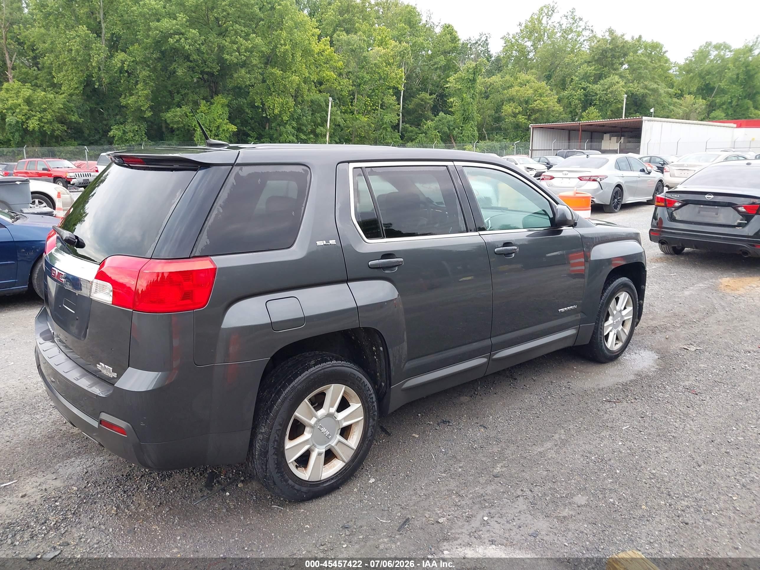 2010 Gmc Terrain Sle-1 Black vin: 2CTALBEW6A6293971